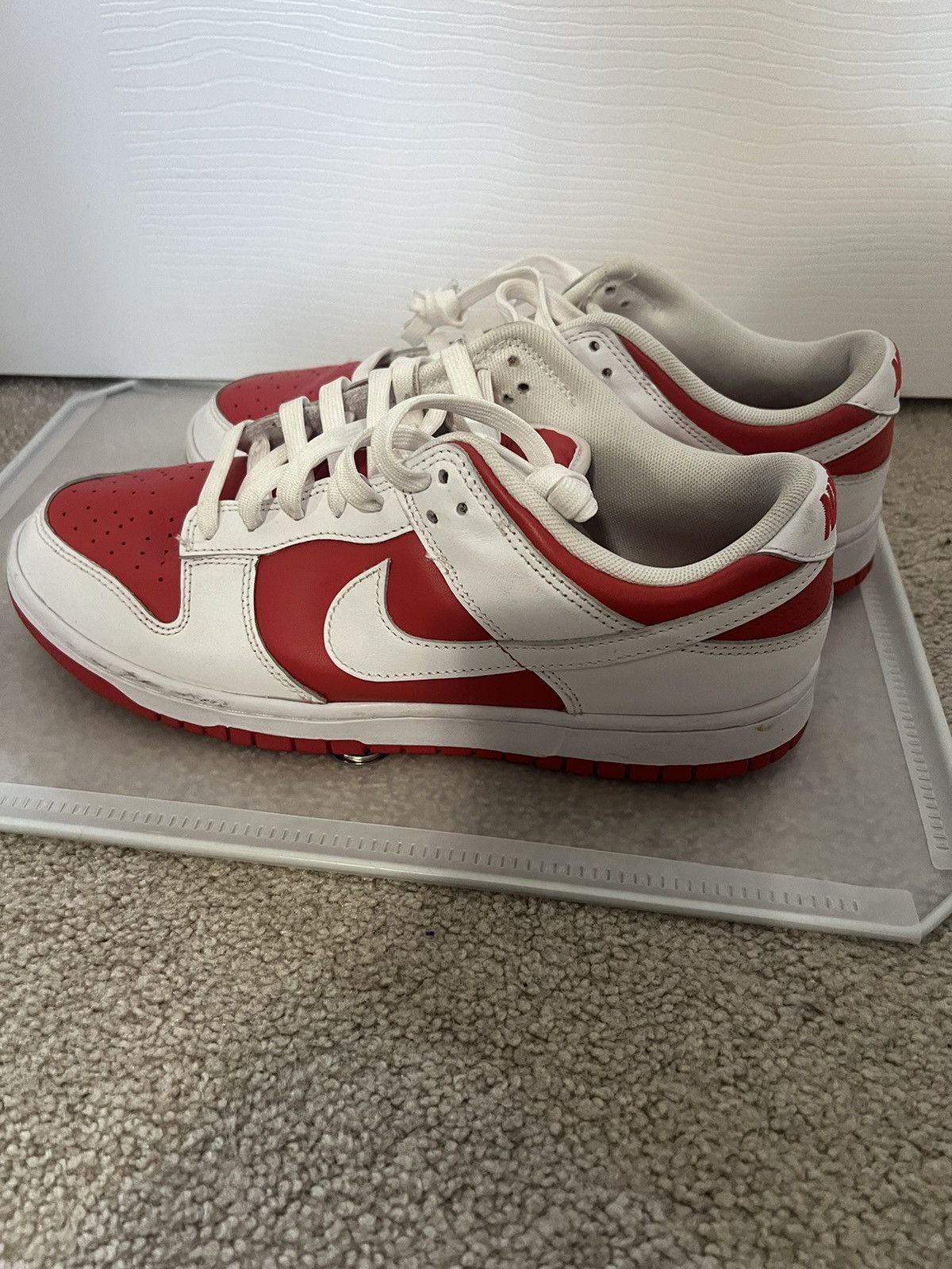 Nike × Other championship red dunks Size US 9.5 / EU 42-43 - 3 Thumbnail