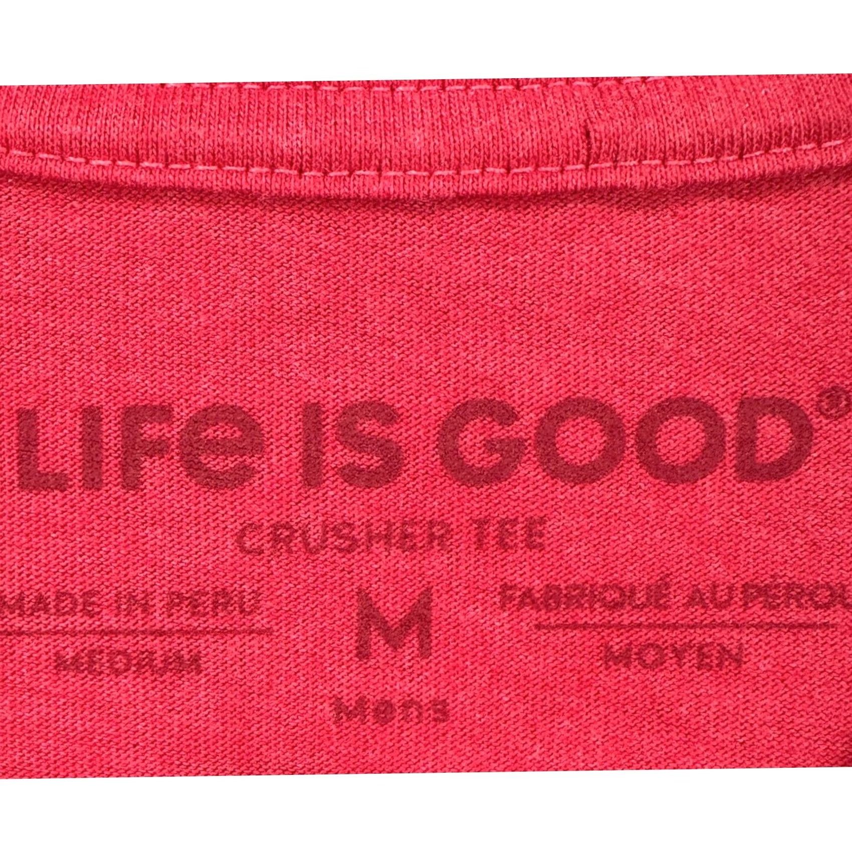 Life is Good Life is Good Crusher T-Shirt Men Medium Red Graphic What Wrong With This Pitcher Shirt Mens Medium Red Graphic Print Breather Crew Neck Size US M / EU 48-50 / 2 - 4 Thumbnail
