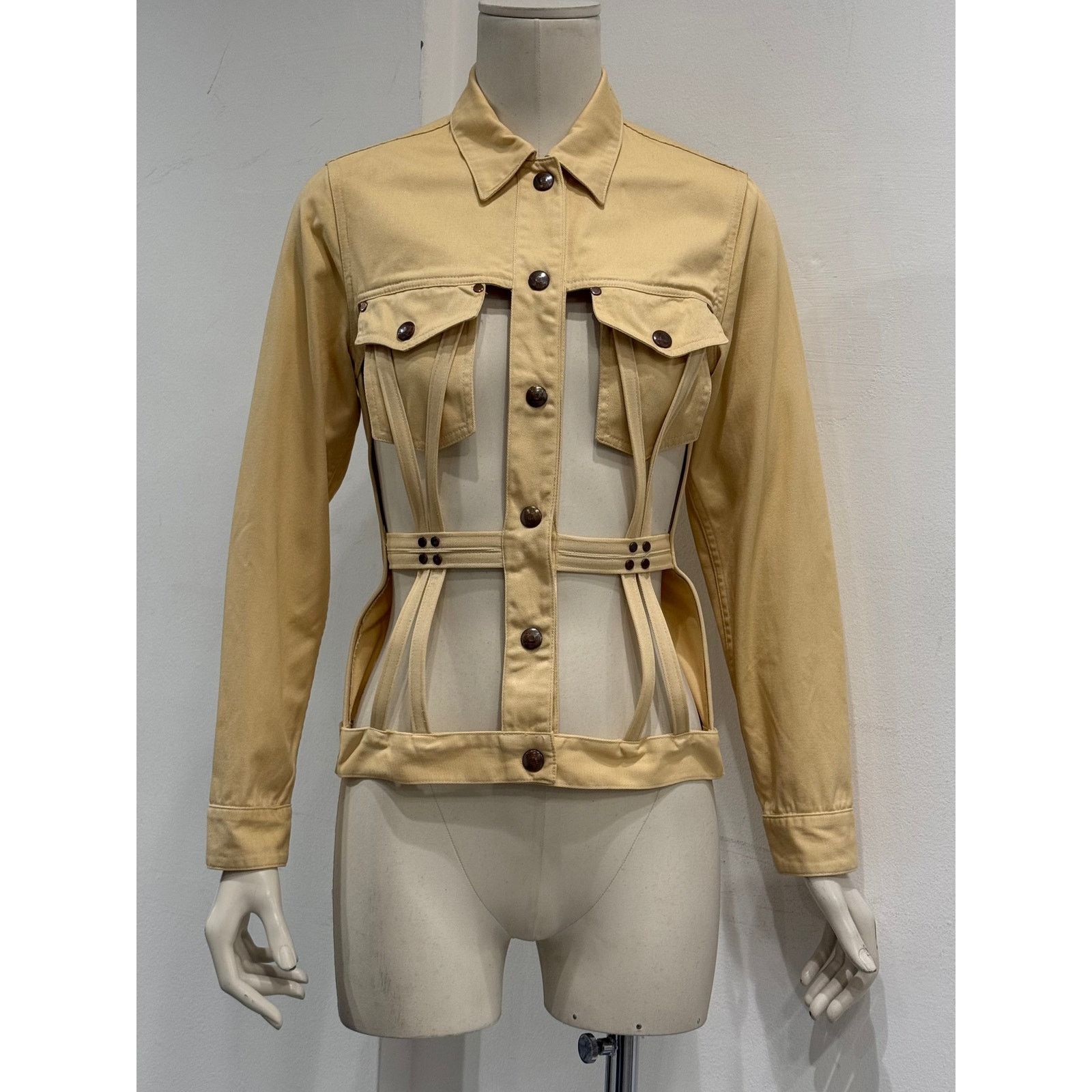 Jean Paul Gaultier 1989 Jean Paul Gaultier Junior iconic cage jacket Size M / US 6-8 / IT 42-44 - 1 Thumbnail
