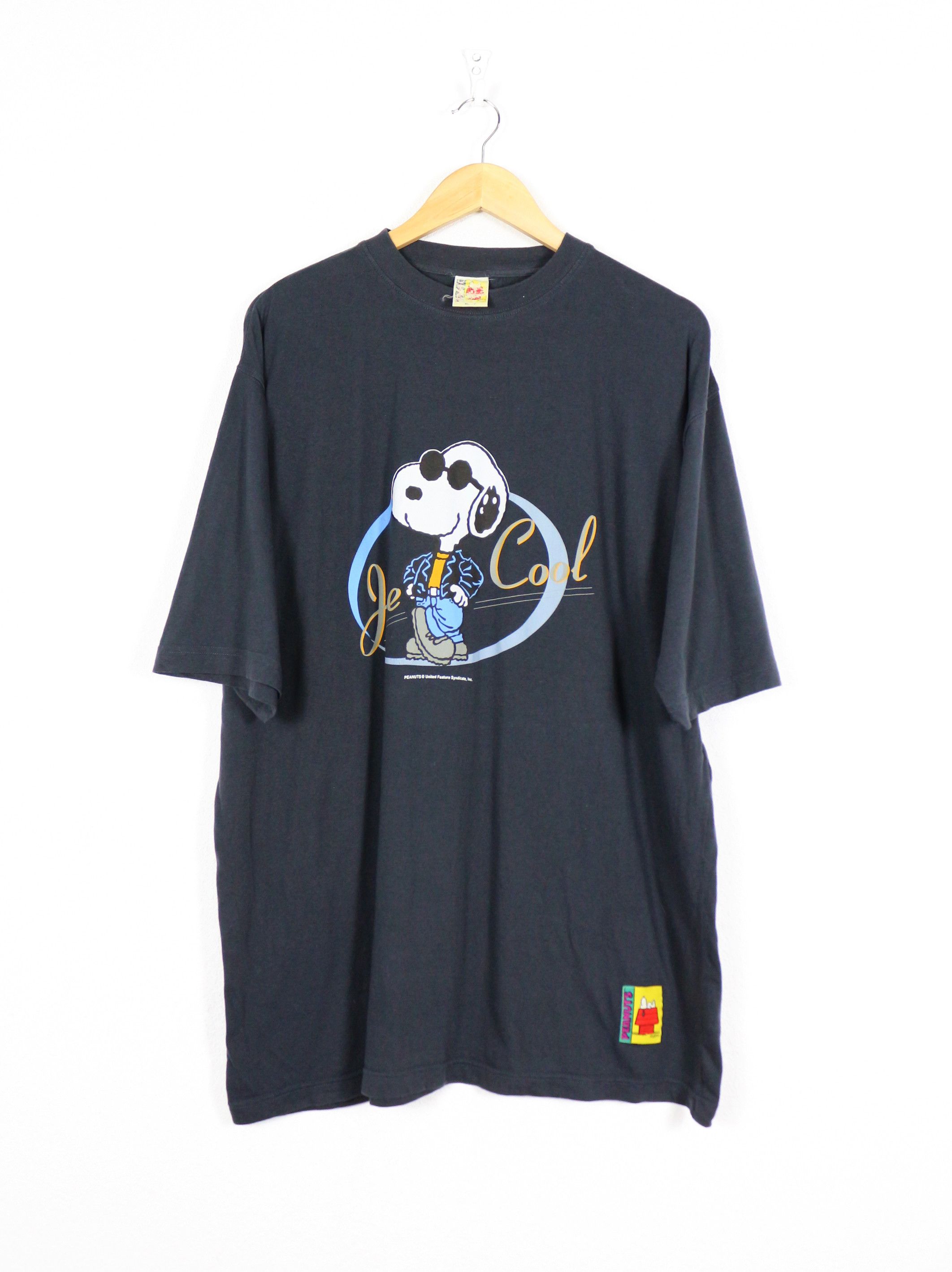 Peanuts × Vintage Vintage 90s Peanuts Joe Cool Boxy Tee Comics Cartoon Size US XL / EU 56 / 4 - 1 Thumbnail