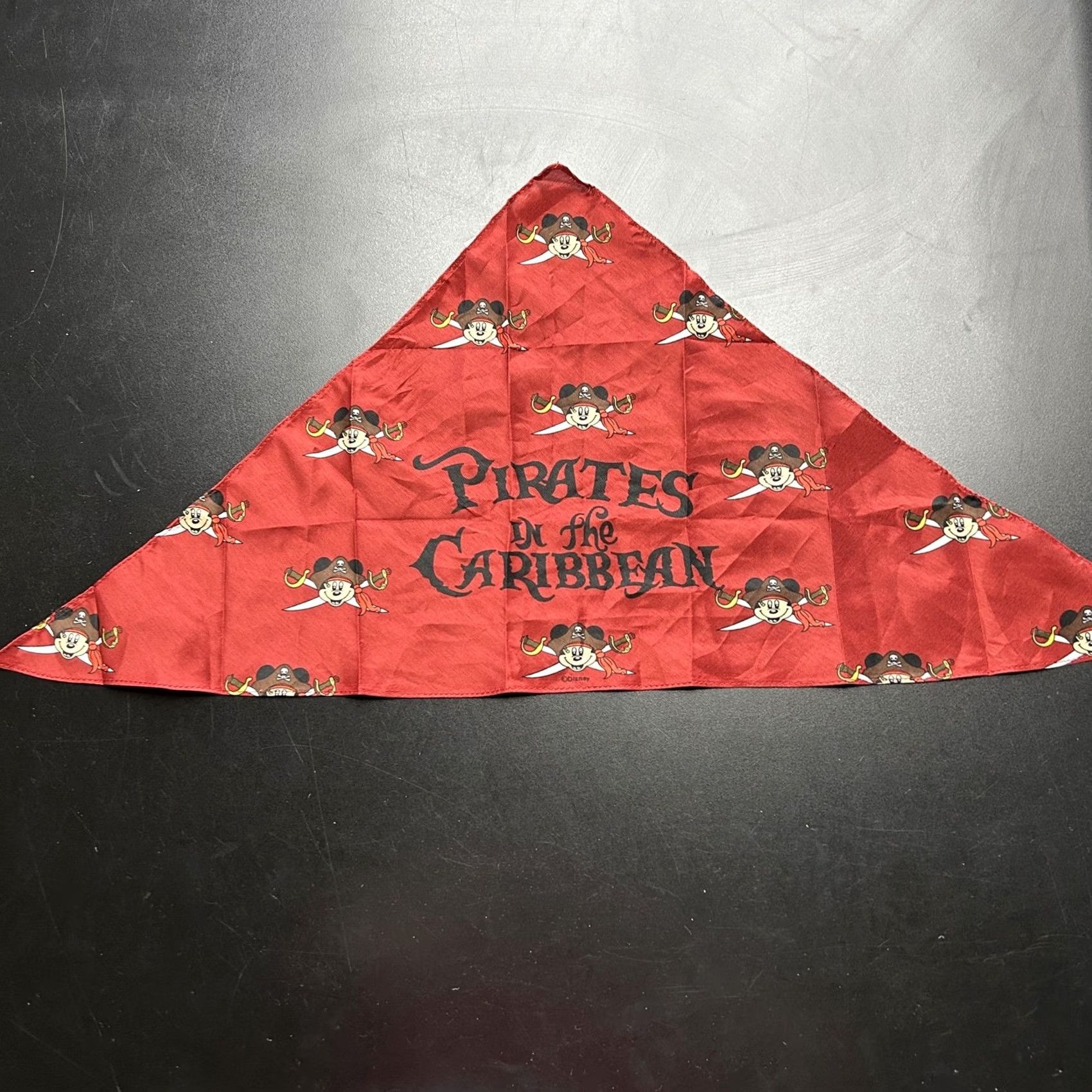 Disney Disney Cruise Line Headscarf Womens One Size Red Pirates Caribbean Mickey Mouse Size ONE SIZE - 2 Thumbnail