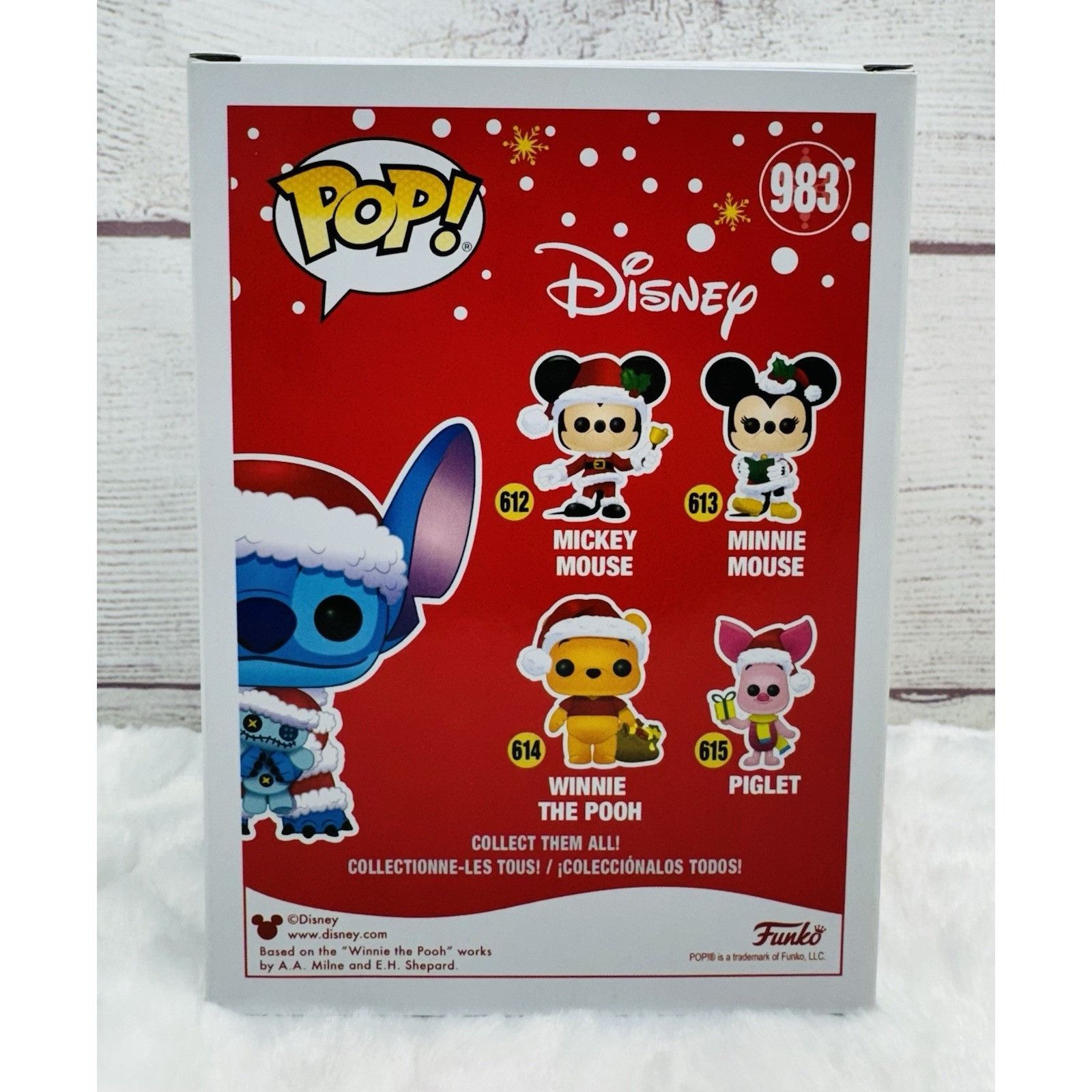 Disney Funko Pop! Disney Santa Stitch with Scrump Vinyl Figure Hot Size ONE SIZE - 3 Thumbnail
