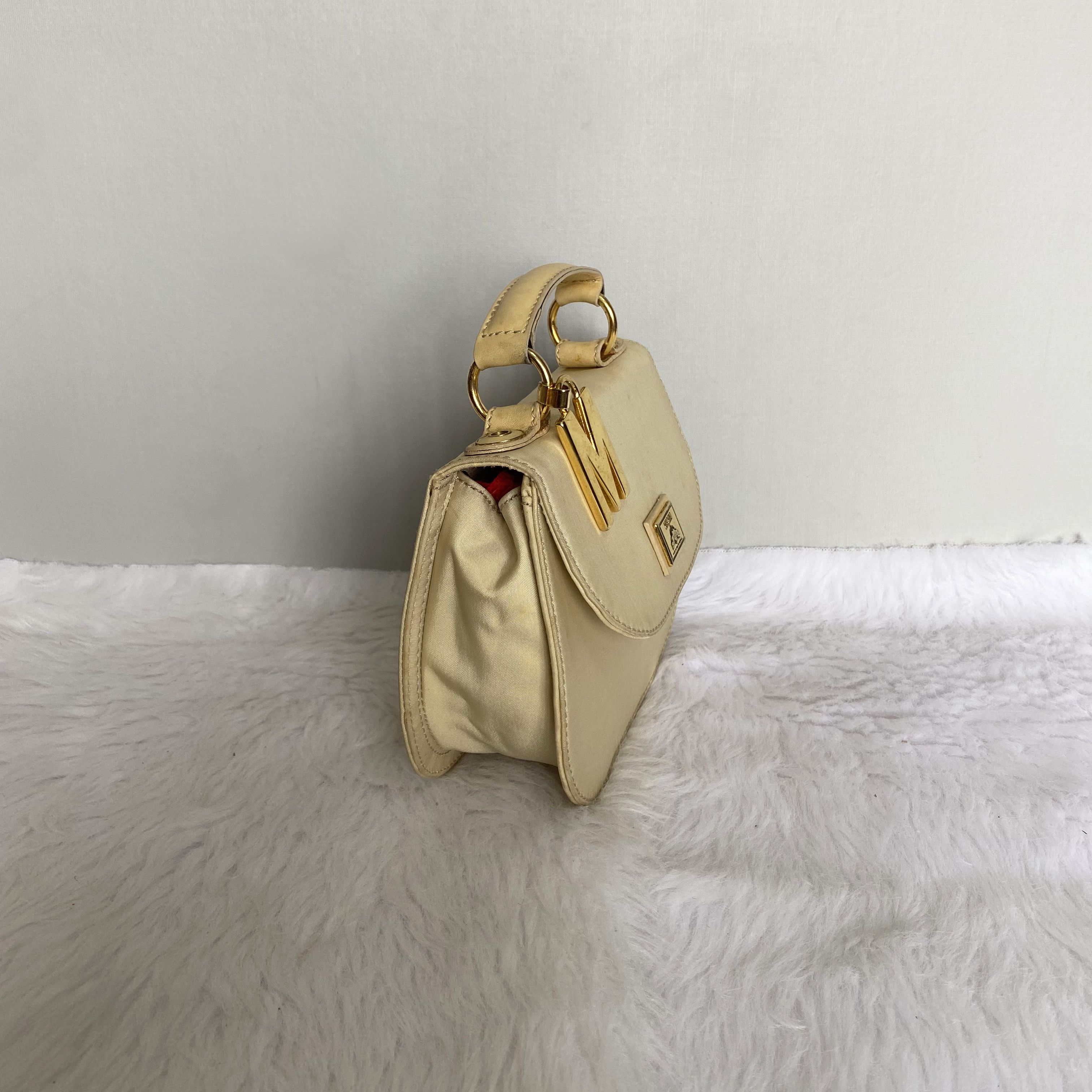 Moschino × Vintage MOSCHINO REDWALL Vintage Nylon & Leather Small Satchel Bag Size ONE SIZE - 3 Thumbnail