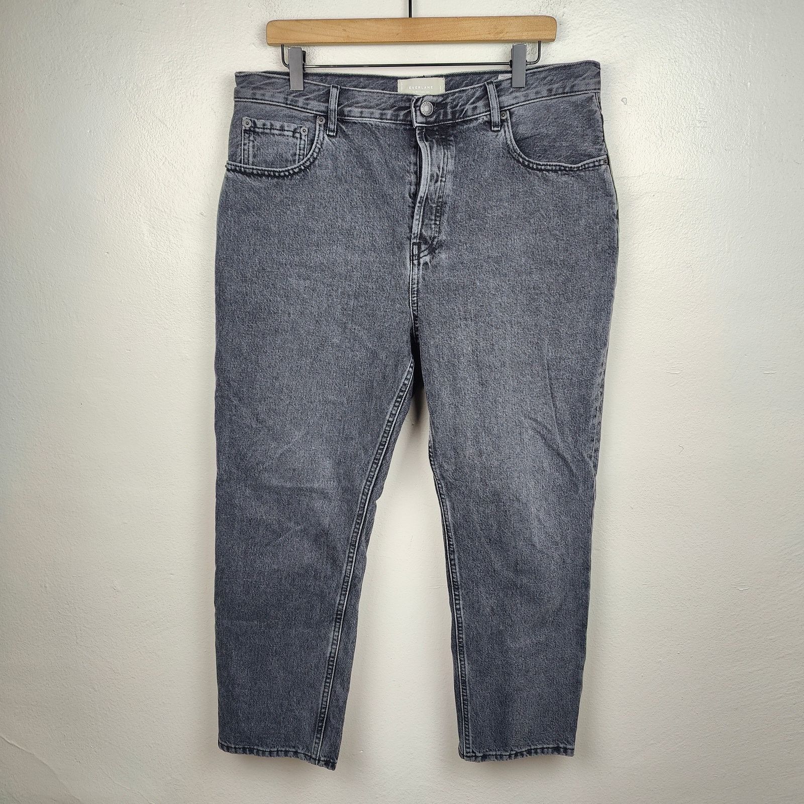 Everlane Everlane The 90s Cheeky Jeans Womens 32 Charcoal Wash Size 32" / US 10 / IT 46 - 1 Thumbnail