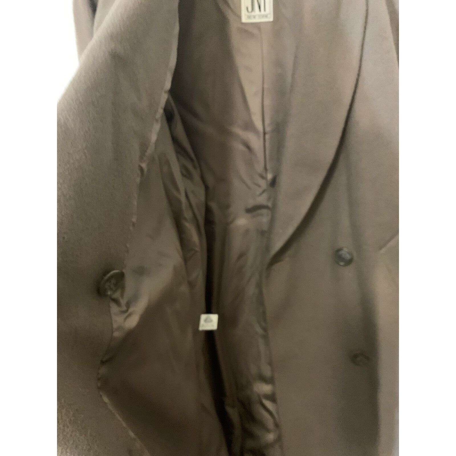 Jones New York Jones New York 100% Wool brown Double Breasted Sz L Trench C Size L / US 10 / IT 46 - 4 Thumbnail