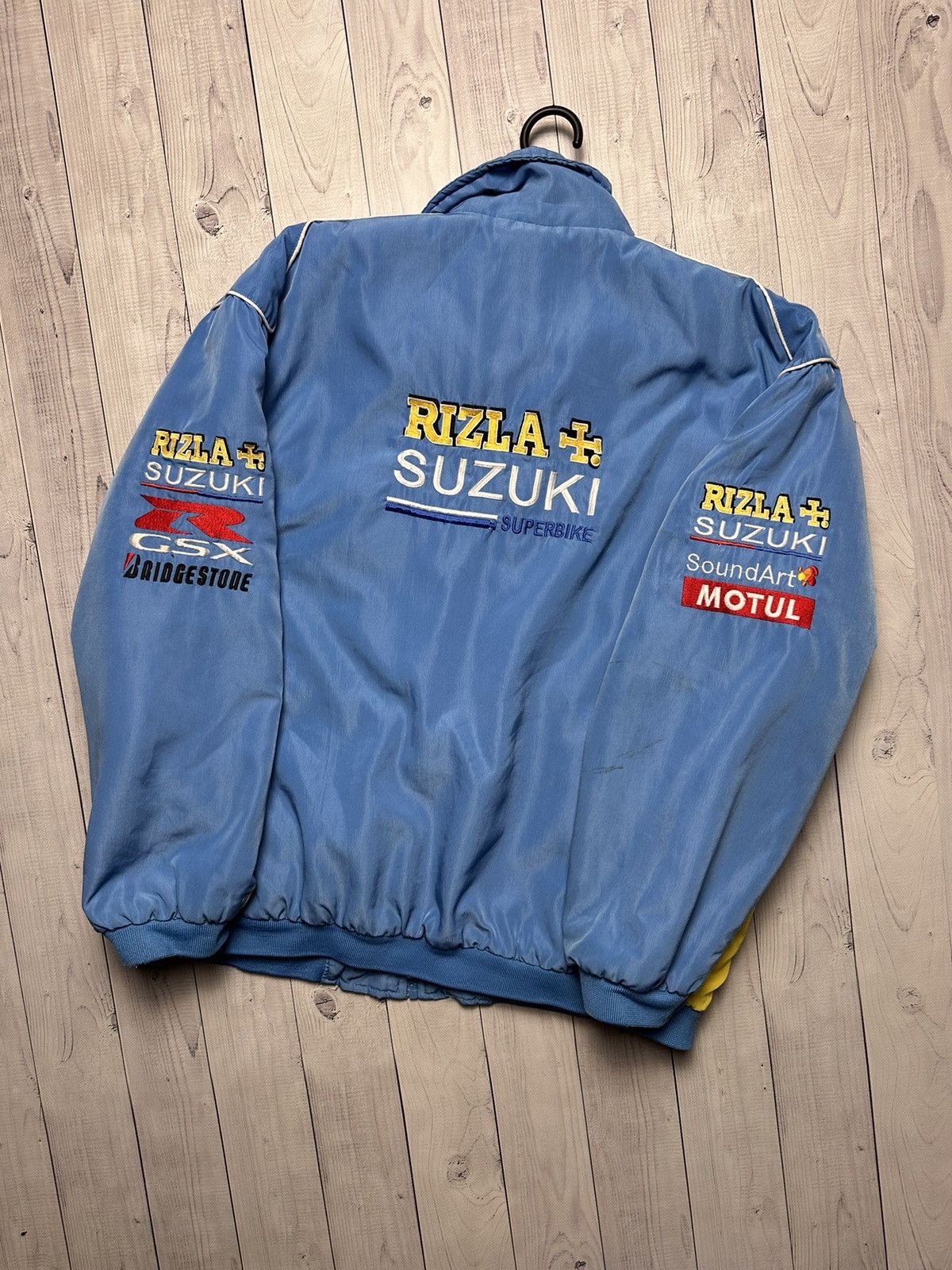 Vintage Vintage Racing jacket Suzuki Dainese Rizla size L logo blue Size US L / EU 52-54 / 3 - 2 Thumbnail
