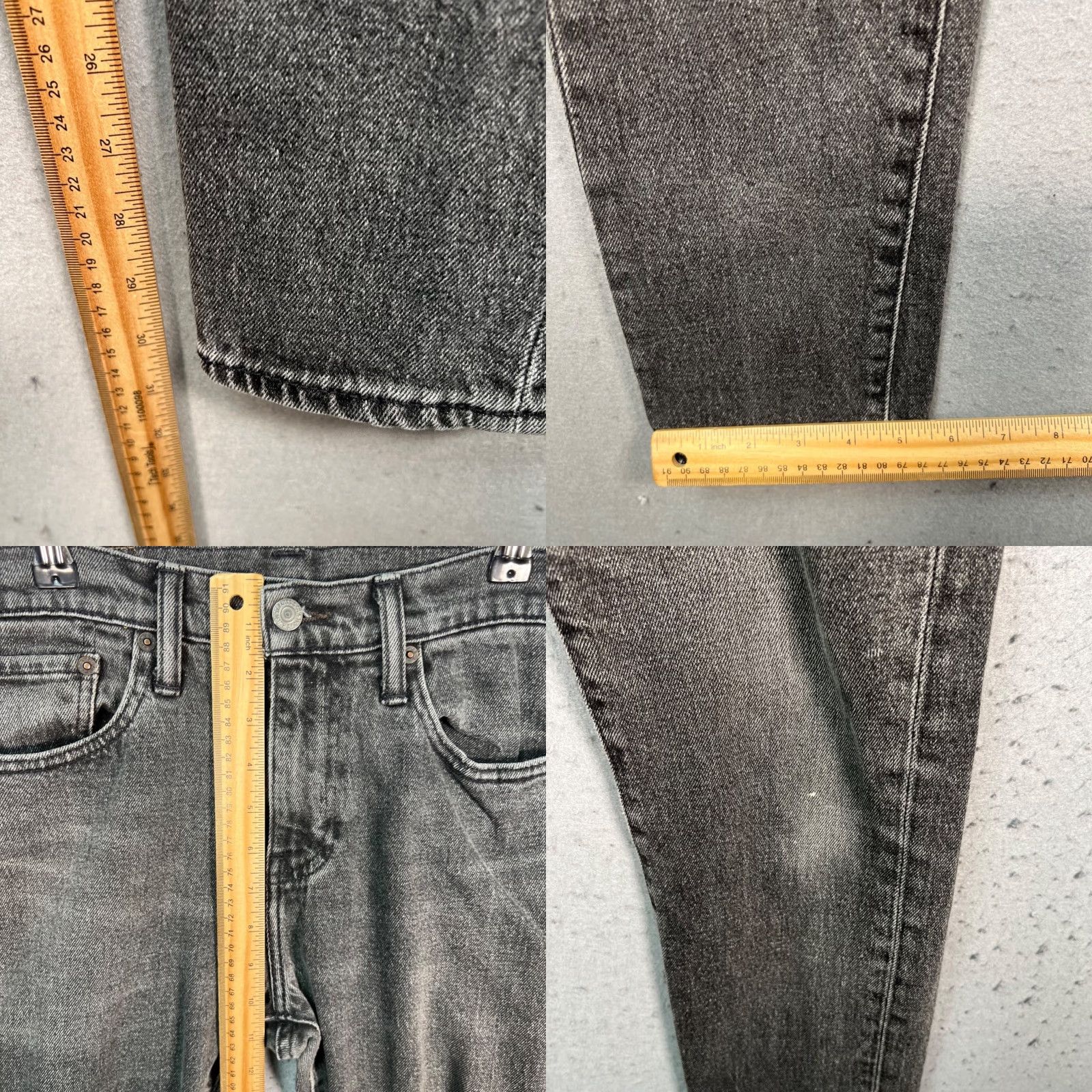 Levi's Levis Levi's 510 Jeans Mens 29 x 32 Skinny Fit Stretch Denim Dark Gray 5-Pocket Regular Size US 29 - 8 Thumbnail