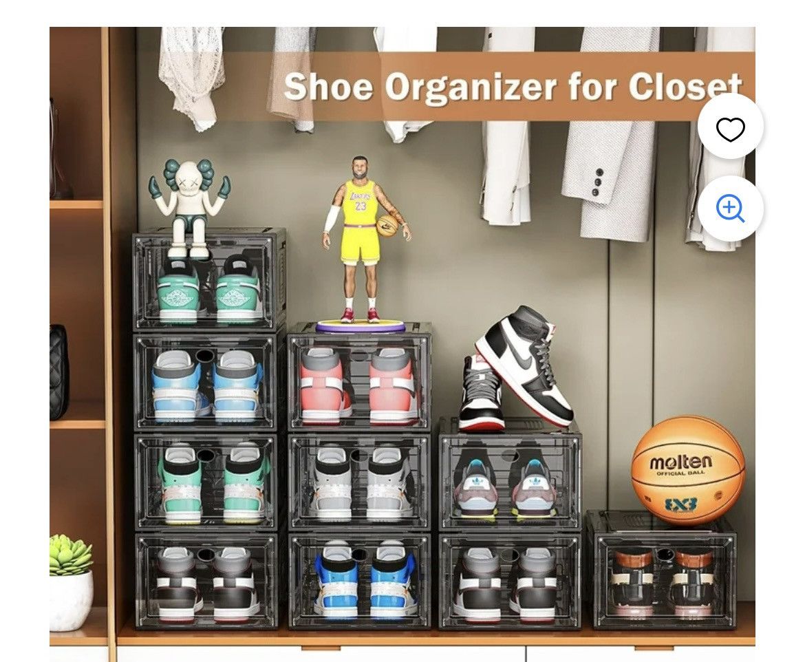 Designer heavy duty shoe containers-pack of 10 Size ONE SIZE - 5 Thumbnail