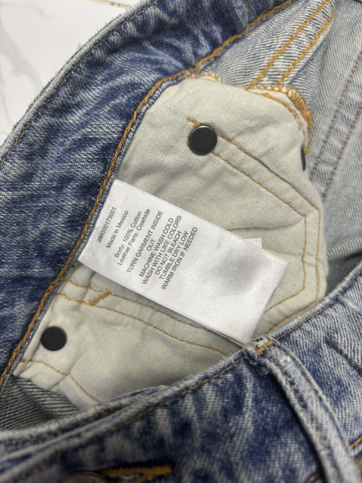 Denim & Supply Ralph Lauren 🔥Denim Supply Ralph Lauren Distressed Sashiko Denim Jeans Size 29" - 11 Thumbnail