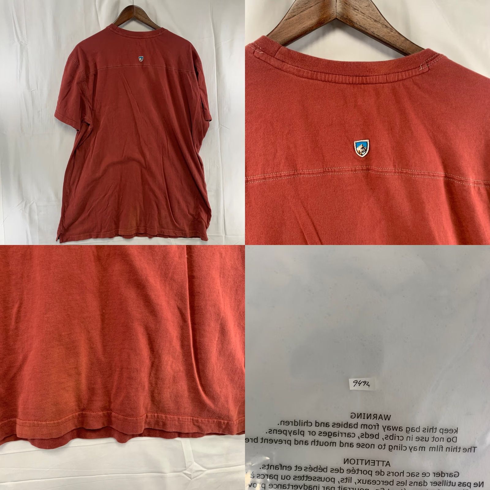Vintage Kuhl Red Wildfibre Organic Cotton T-Shirt Mens XXL Short Sleeve Outdoor Tee Size US XXL / EU 58 / 5 - 8 Thumbnail