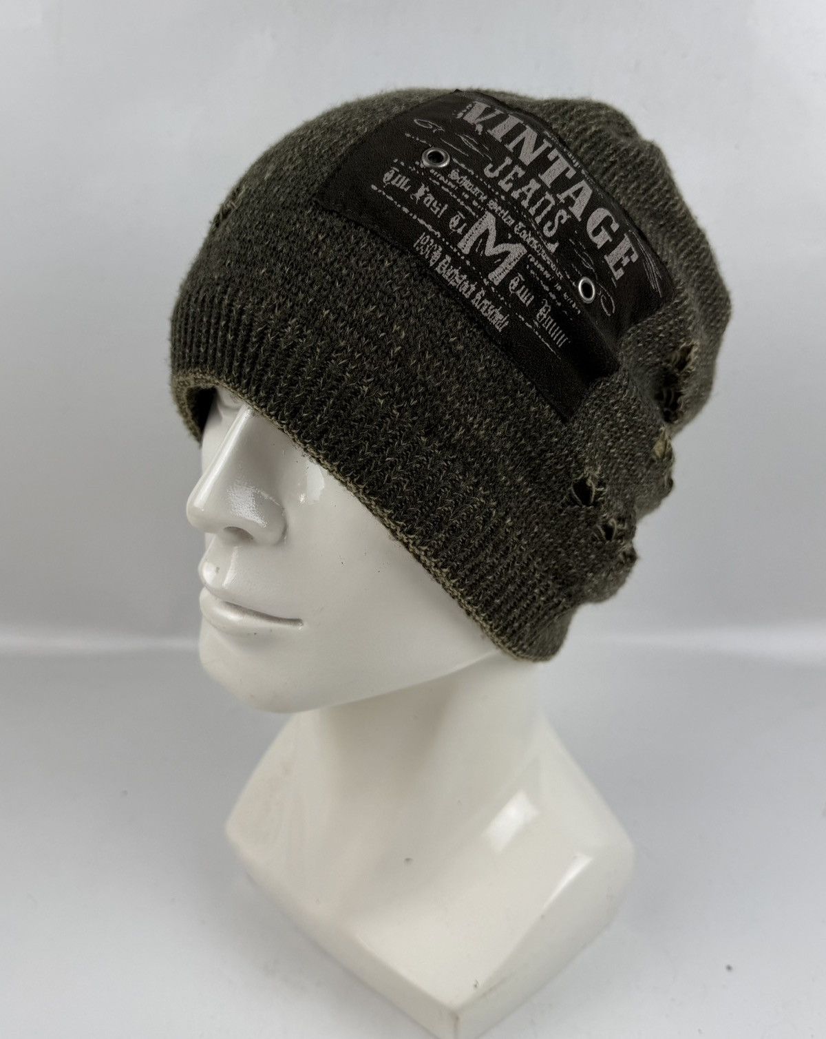 Japanese Brand rare distressed reversible beanie hat tc52 Size ONE SIZE - 1 Thumbnail