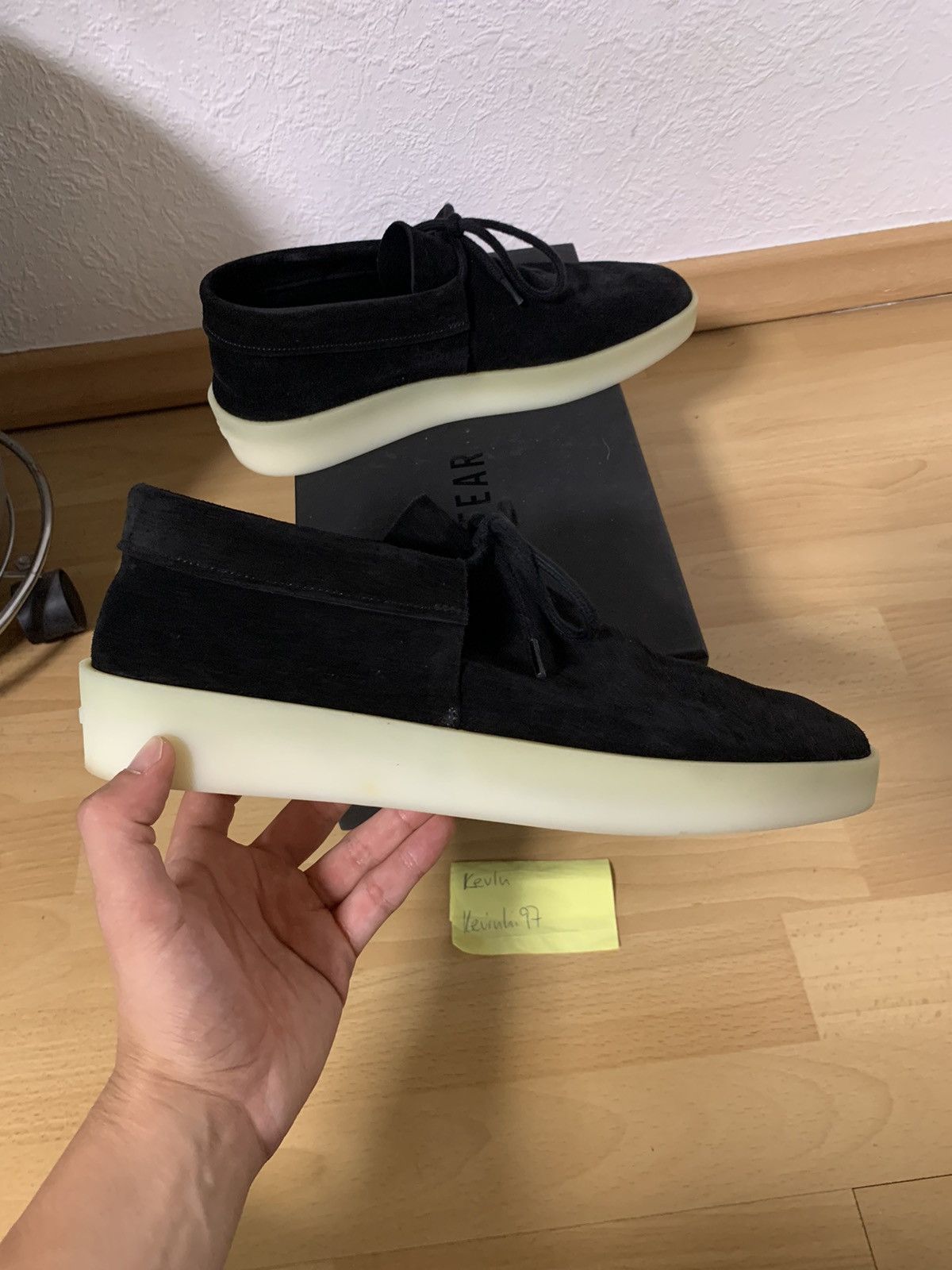 image of Fear Of God Mainline Leather Mocassins Black Shoes, Men's (Size 9)