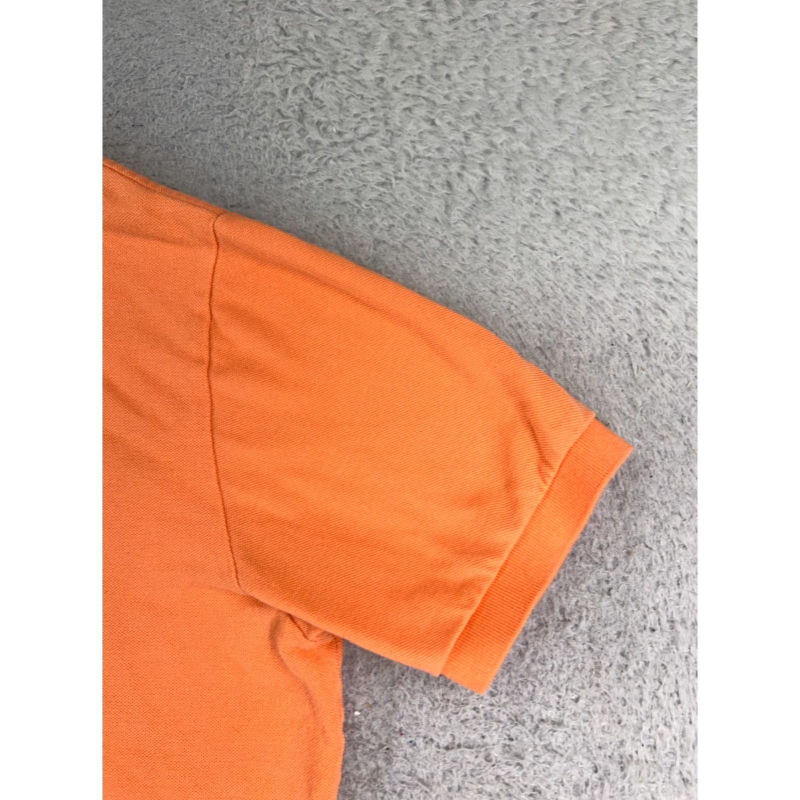 Ralph Lauren VINTAGE Ralph Lauren Polo Shirt Men XL Orange 100% Cotton Knit Short Sleeve Embroidered Logo Polo Size US XL / EU 56 / 4 - 2 Thumbnail