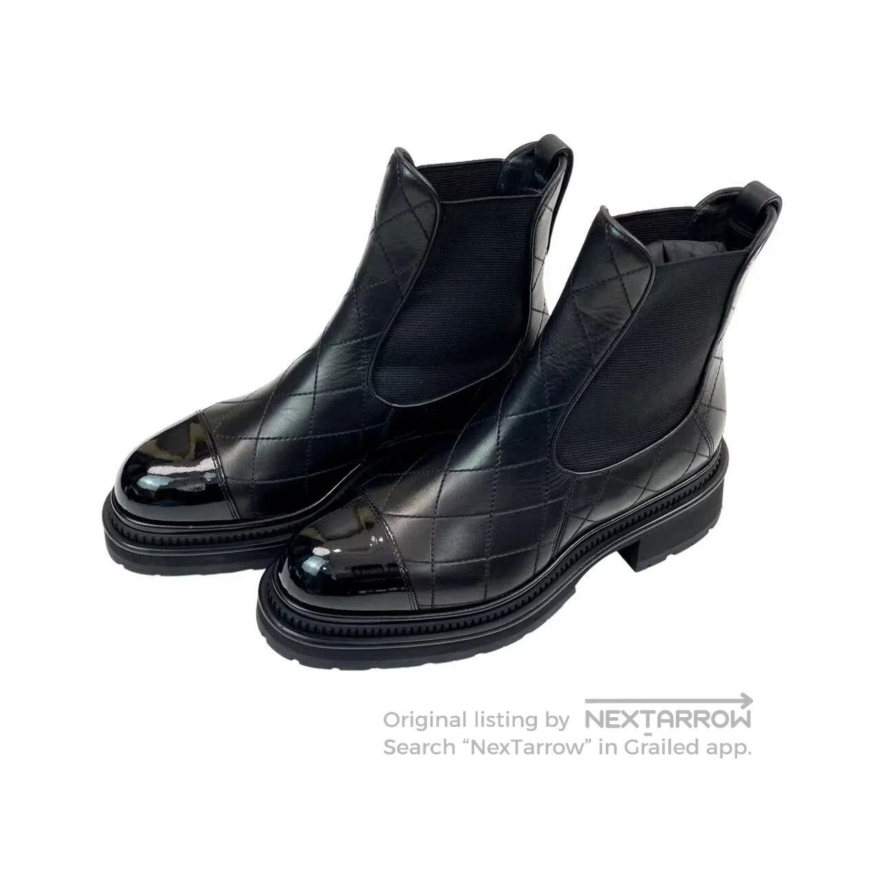 Chanel Chanel 23a Chelsea diamond plaid booties| Size US 7.5 / IT 37.5 - 1 Thumbnail