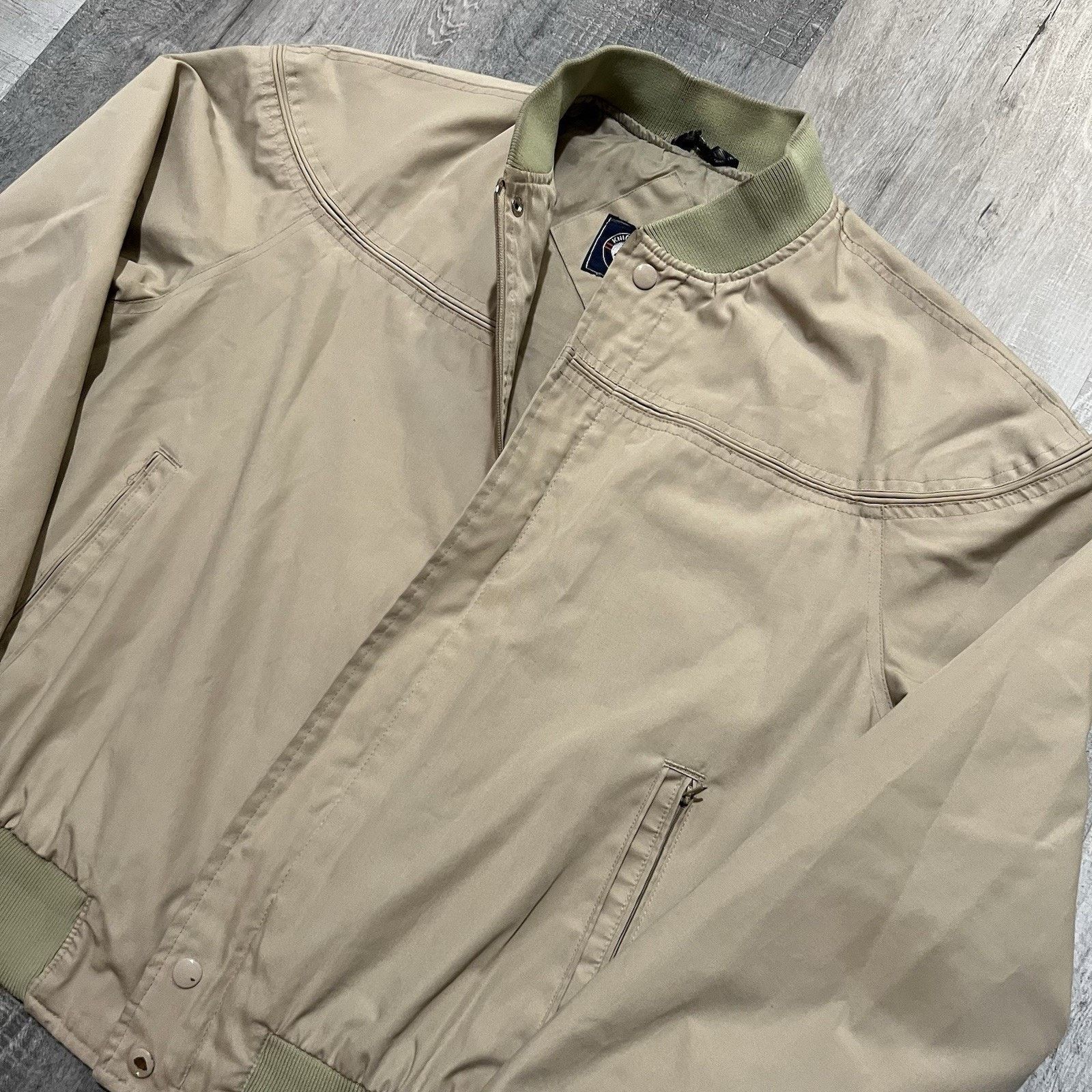 Knightsbridge VTG Knightsbridge Jacket Mens L Beige Bomber Casual Golfing Size US L / EU 52-54 / 3 - 3 Thumbnail