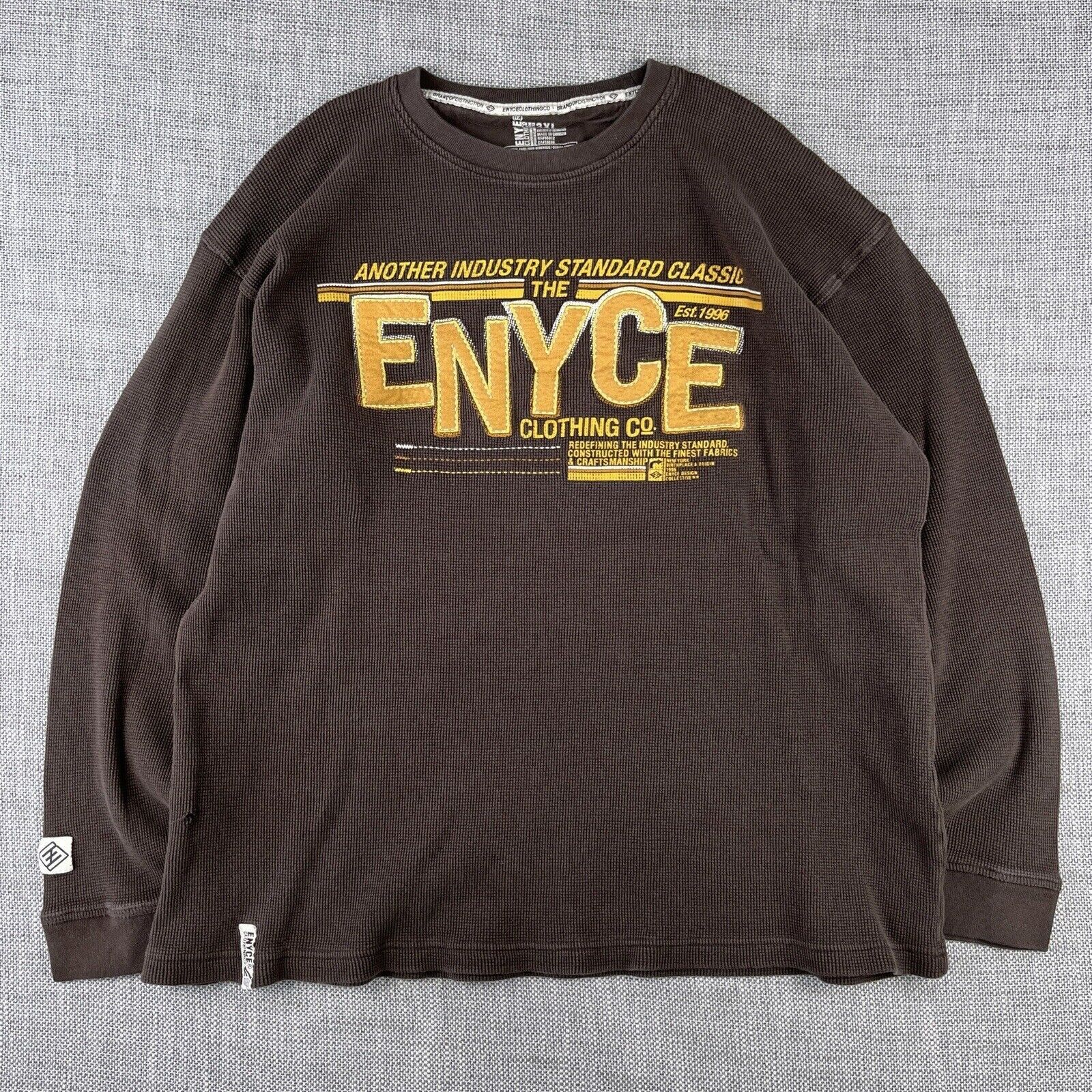 Enyce Y2K Enyce Waffle Thermal Long Sleeve Shirt 3XL Grunge Skater Size US XXL / EU 58 / 5 - 1 Thumbnail