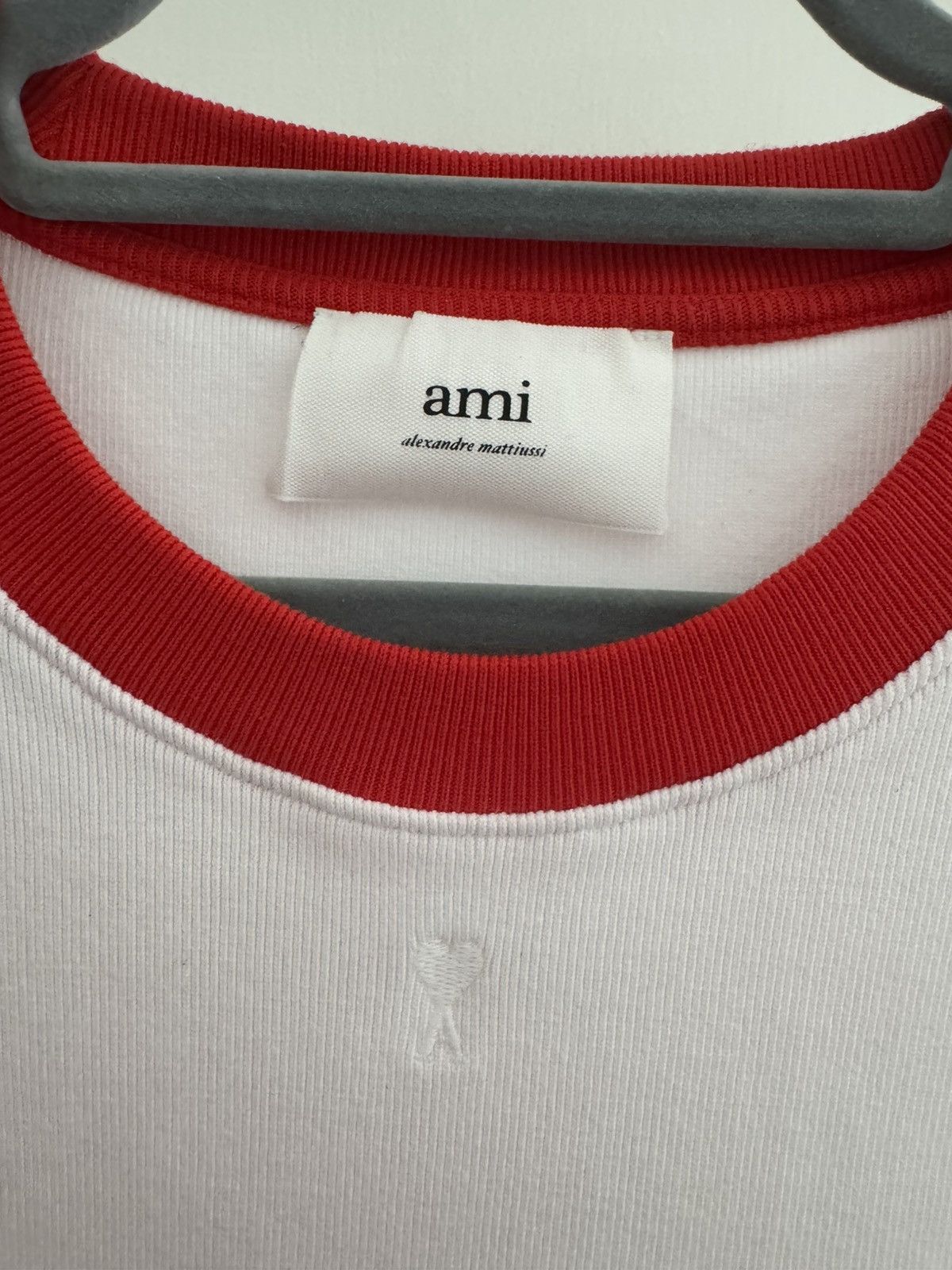 AMI AMI white and red baby tee. Size US XL / EU 56 / 4 - 4 Thumbnail