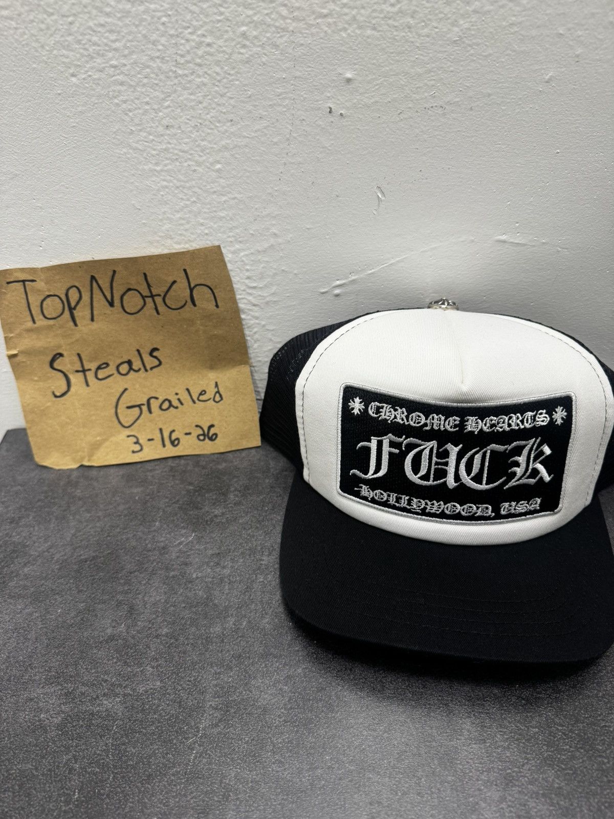 Chrome Hearts Chrome Hearts CH Hollywood Trucker Hat Size ONE SIZE - 1 Thumbnail
