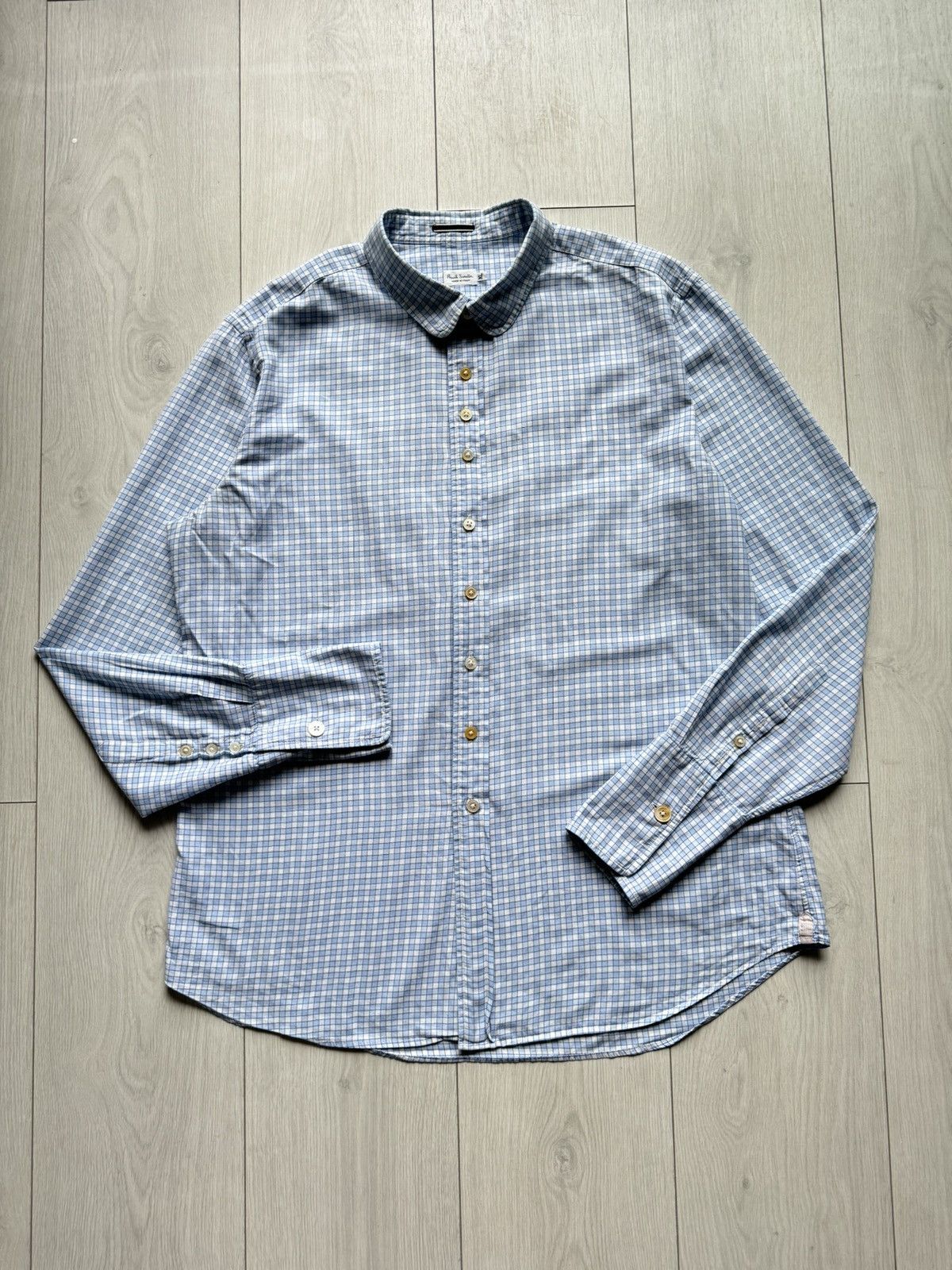 Paul Smith Paul Smith Mens Plaid slim fit shirt long sleeve size XL Size US XL / EU 56 / 4 - 2 Thumbnail