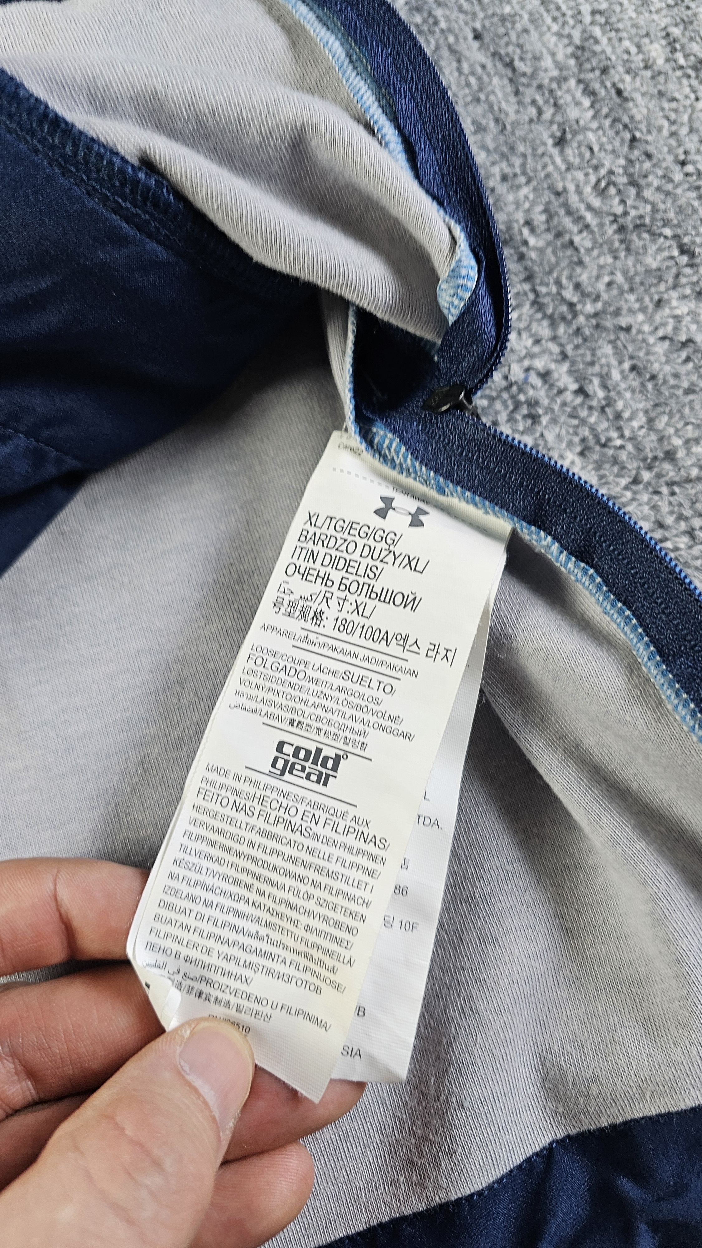 Under Armour Under Armour ColdGear 1/4 Zip Pullover Fleece Blue XL Size US XL / EU 56 / 4 - 10 Thumbnail