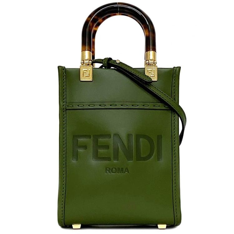 Fendi FENDI Mini Bag Green Leather Size ONE SIZE - 1 Thumbnail