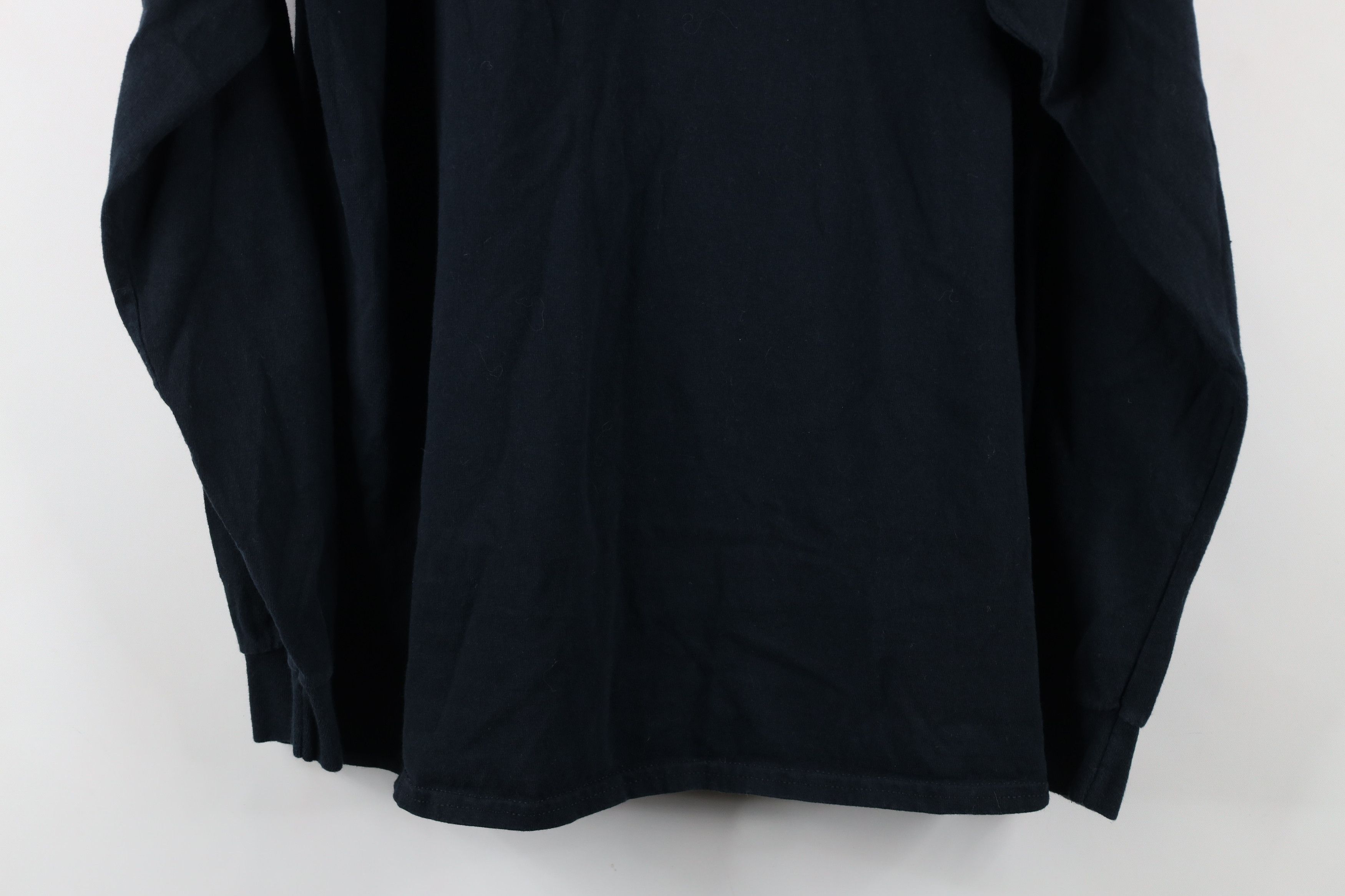 Vintage Vintage 90s Streetwear Long Sleeve T-Shirt Black Cotton Size US L / EU 52-54 / 3 - 8 Thumbnail