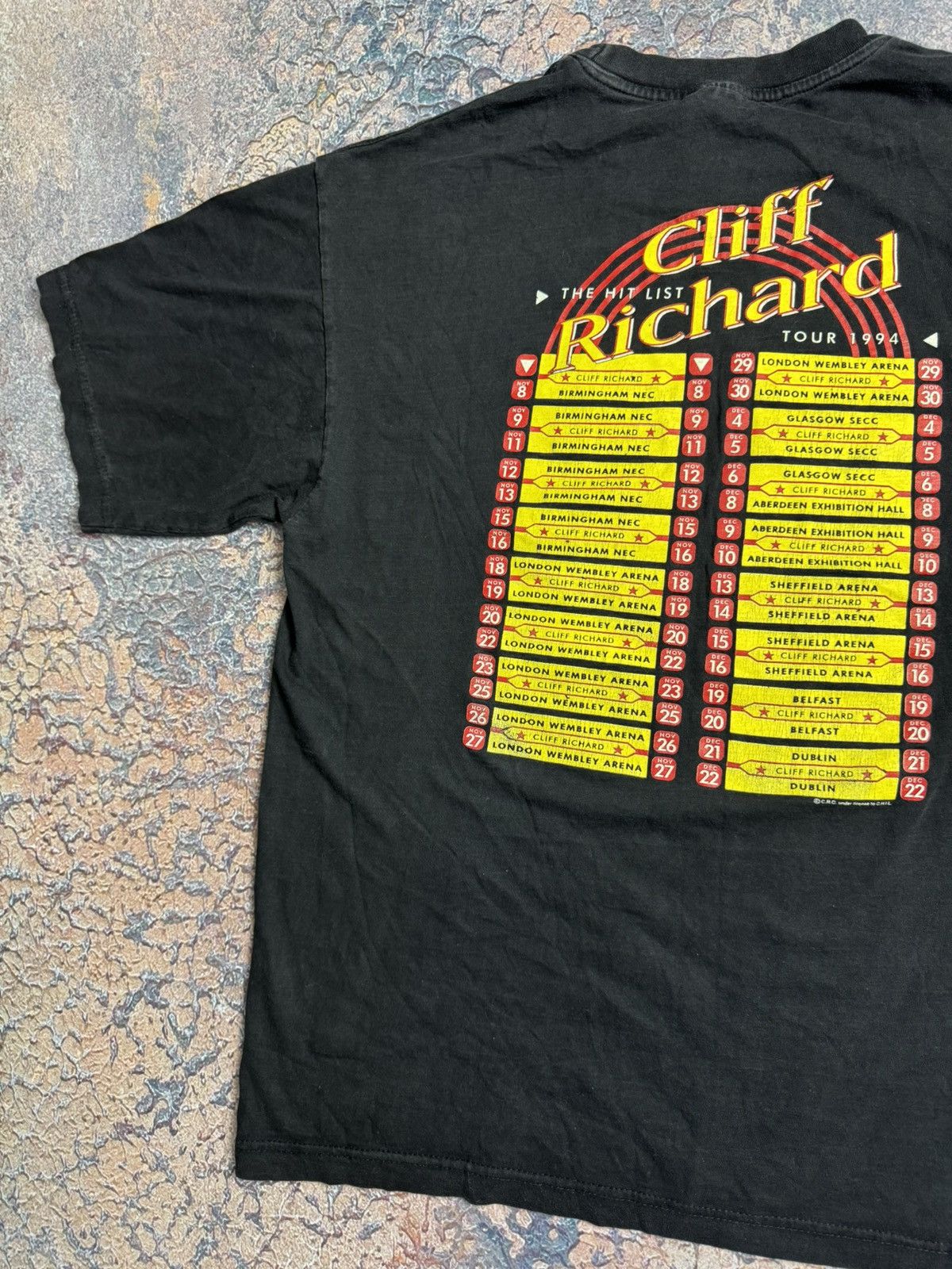 Band Tees Cliff Richard Tour 1994 vintage t shirt 90s Size US XL / EU 56 / 4 - 11 Thumbnail