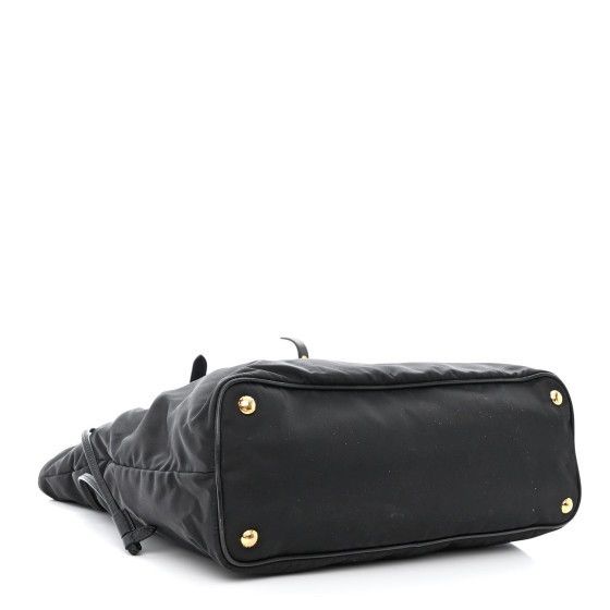 Prada Prada Milano Nylon Leather Tote Bag Size ONE SIZE - 4 Thumbnail