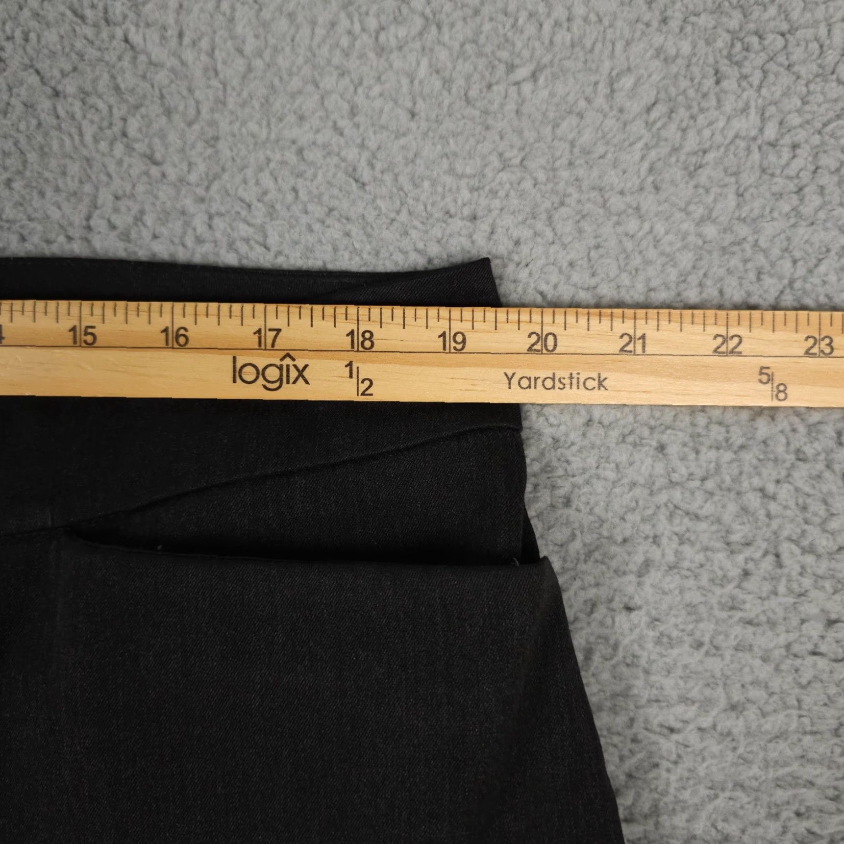 Ann Taylor Ann Taylor Pants Women 14 Black Dark Gray Straight Leg Trousers Career FLAW Size 36" / US 14 / IT 50 - 5 Thumbnail