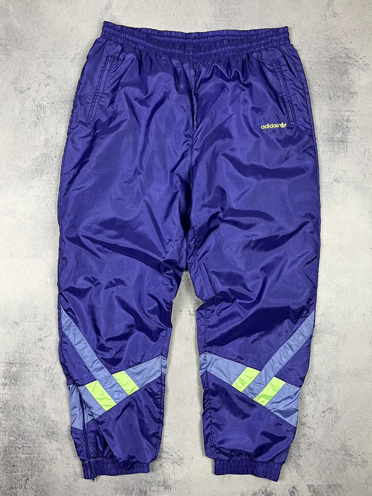 Adidas Vintage Adidas retro nylon track suit jacket + pants 90’s Size US L / EU 52-54 / 3 - 4 Thumbnail