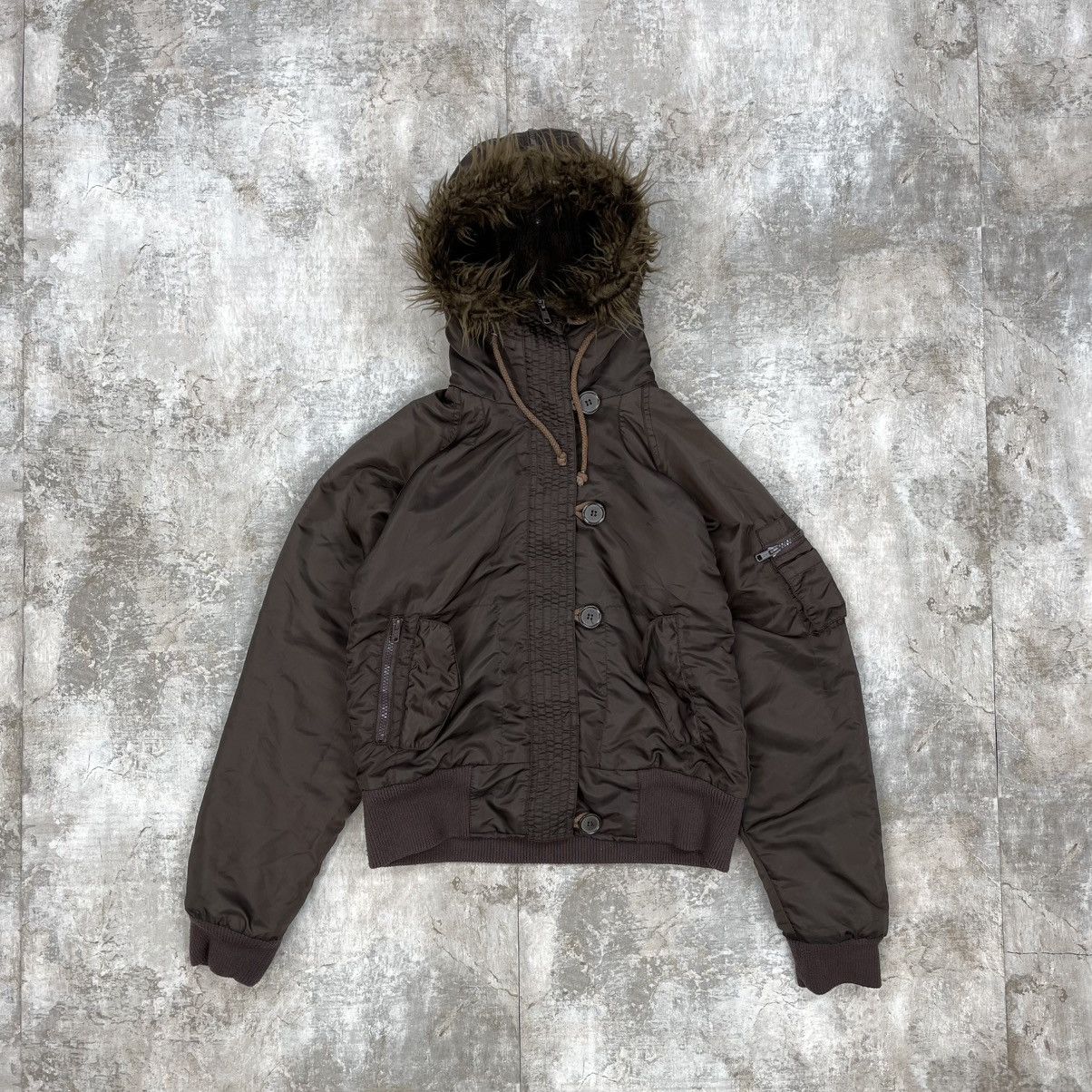90s old stussy fur jacket archive y2k