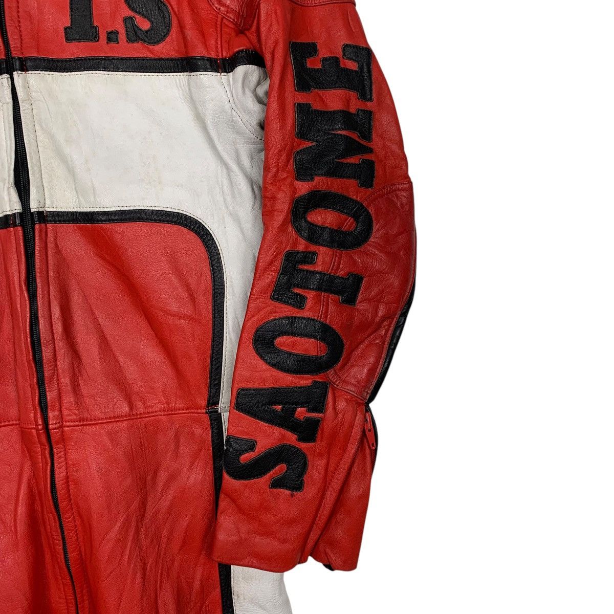 Japanese Brand TS Saotome Takashi Leather Motorcycle Racing Biker Suit Size US 28 / EU 44 - 13 Thumbnail