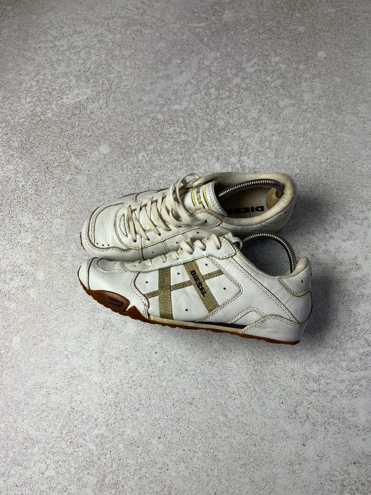 Diesel DDP Diesel AVY Leather Men's Sneakers Avant-Garde Y2K Size US 7 / IT 37 - 3 Thumbnail
