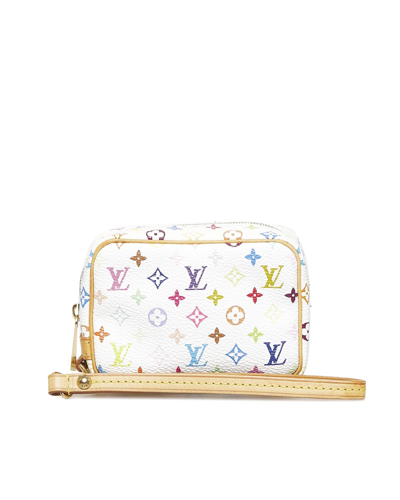 LOUIS VUITTON Multicolor Trousse Wapity Pouch Bag White M58033 LV