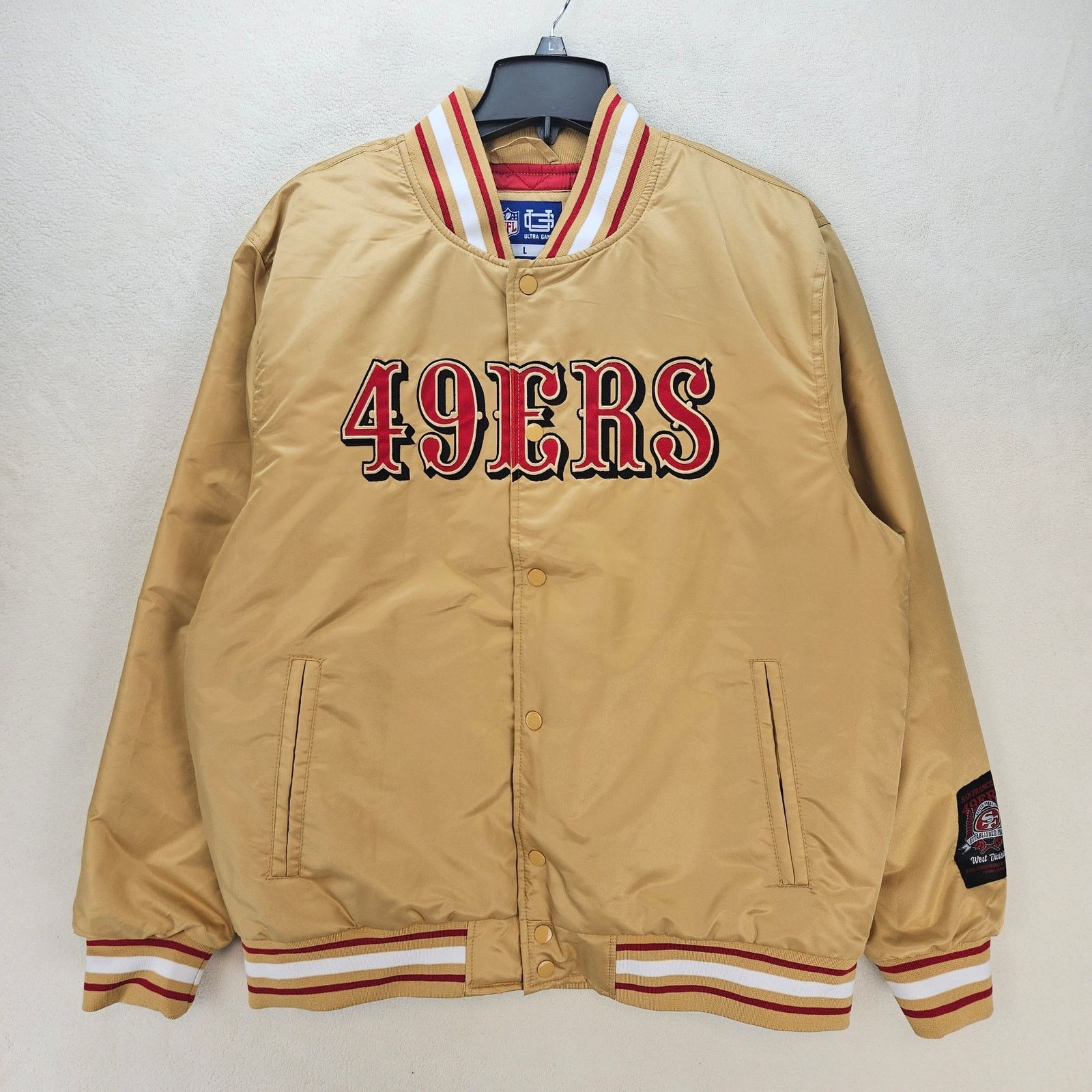Mind Games ULTRA GAME MEN'S LARGE SAN FRANCISCO 49ERS VARSITY SATIN Size US L / EU 52-54 / 3 - 1 Thumbnail