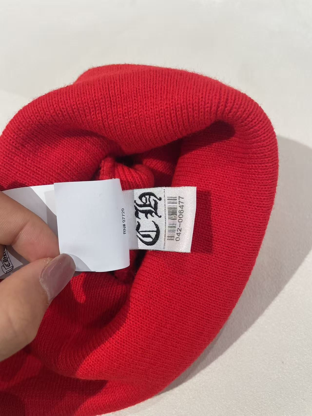 Chrome Hearts Chrome Hearts Embroidered Red Beanie Size ONE SIZE - 9 Thumbnail