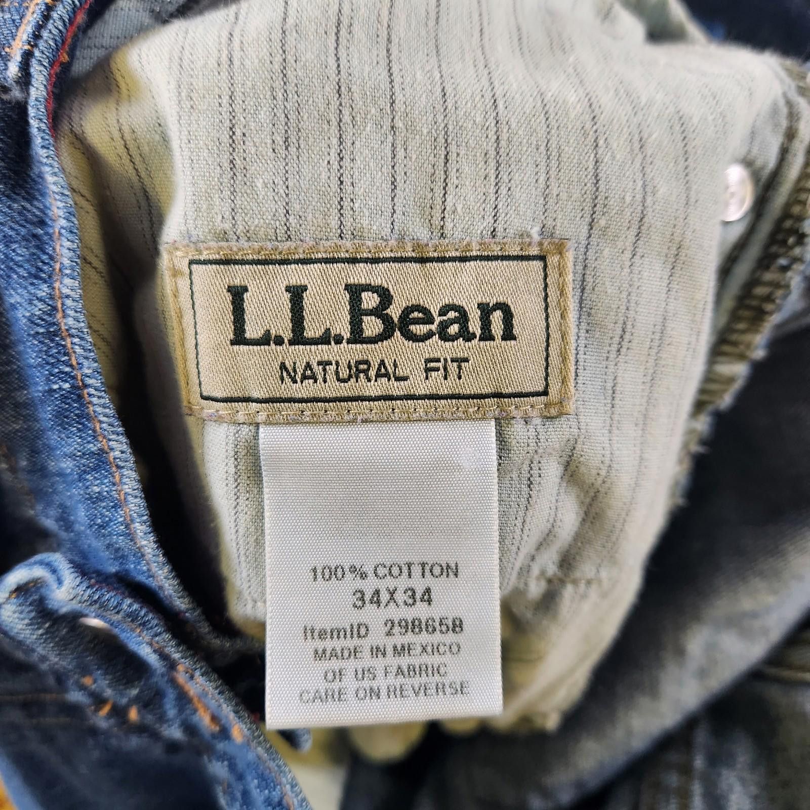L.L. Bean LL Bean Natural Fit Blue Jeans Cotton Size 34x34 Size US 34 / EU 50 - 8 Thumbnail