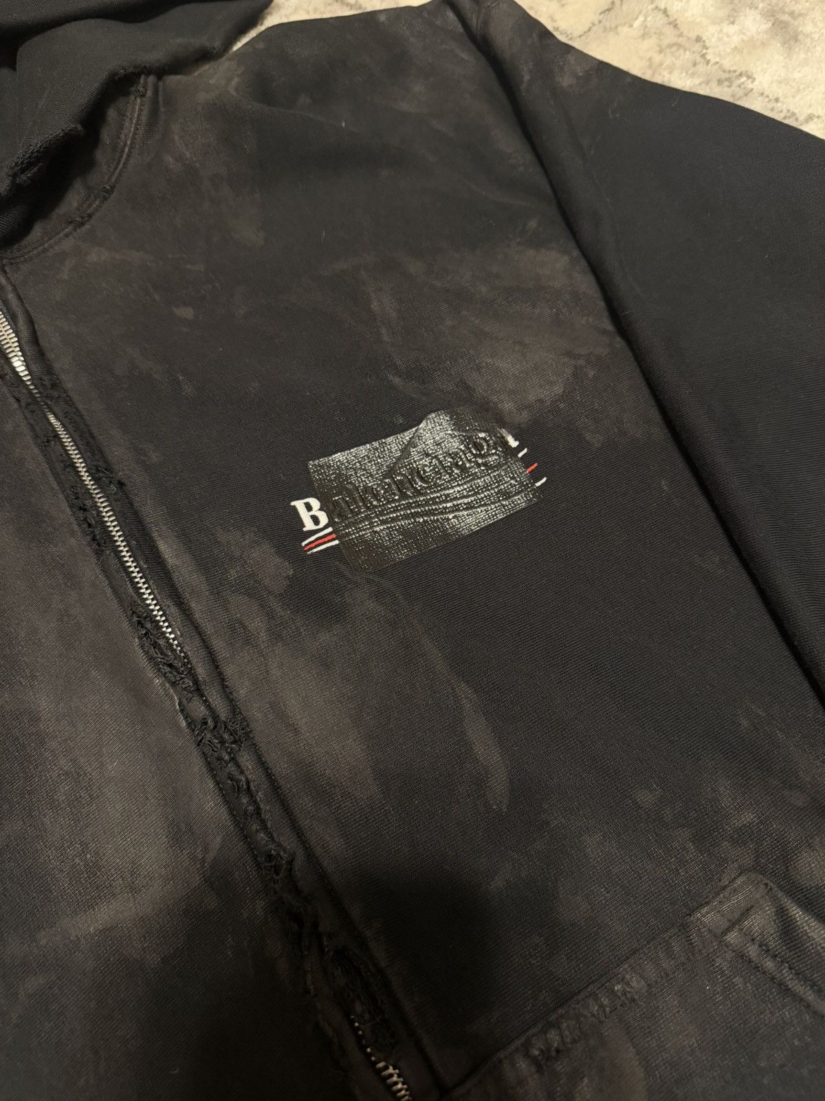 Balenciaga Balenciaga Mud Black Gaffer Hoodie Winter 22 360 Show Size US M / EU 48-50 / 2 - 4 Thumbnail