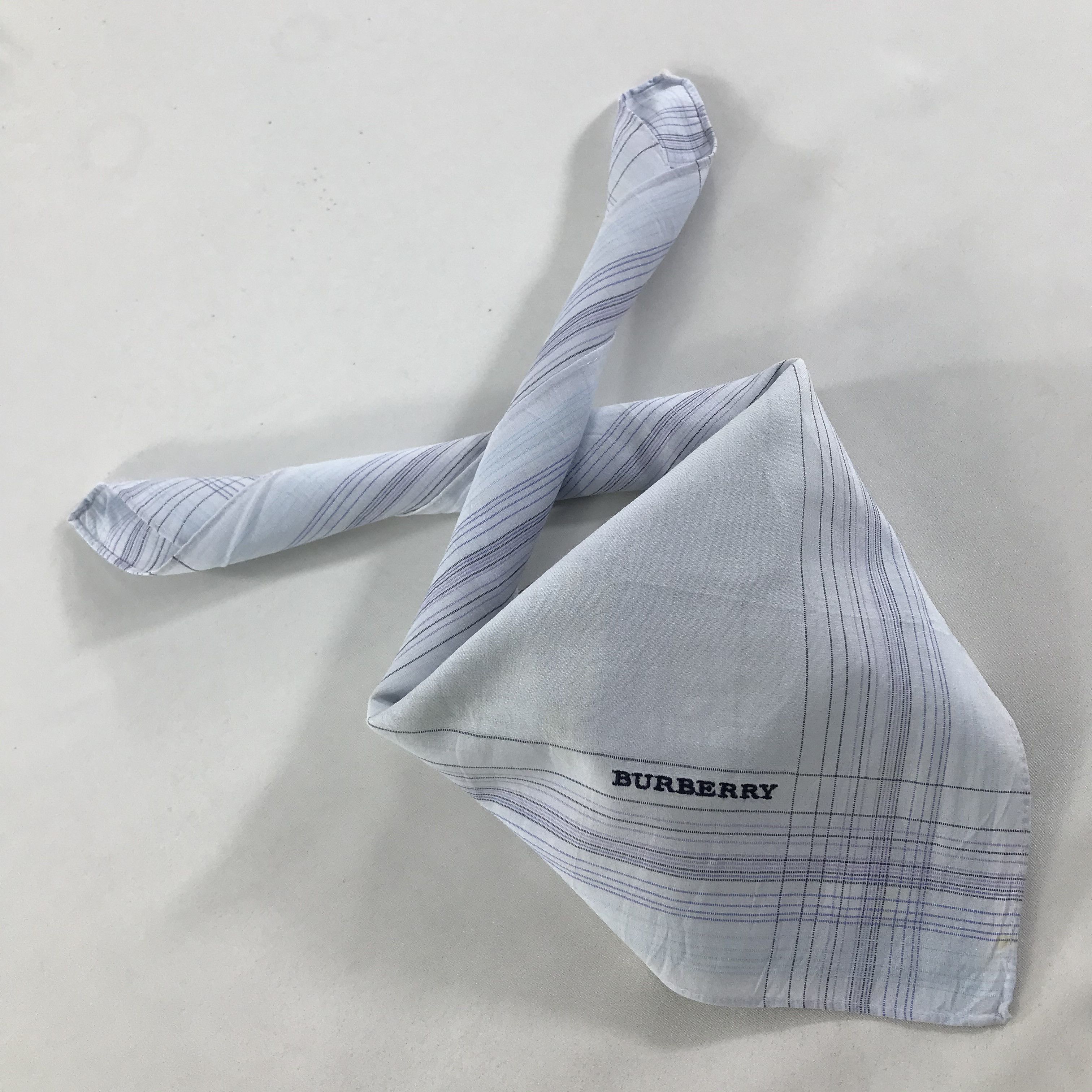 Burberry × Vintage Burberry Bandana / Handkerchief / Neckerchief - S1423 Size ONE SIZE - 4 Thumbnail