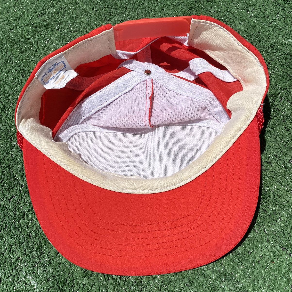 Vintage Vintage 90’s Quality Racing Team Racing Red Snapback Hat Size ONE SIZE - 8 Thumbnail