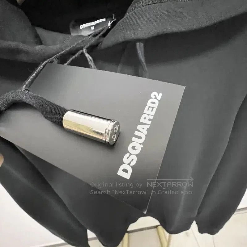 Dsquared2 DSQUARED2 Black Cotton Long Sleeve Hoodie . Size US M / EU 48-50 / 2 - 3 Thumbnail