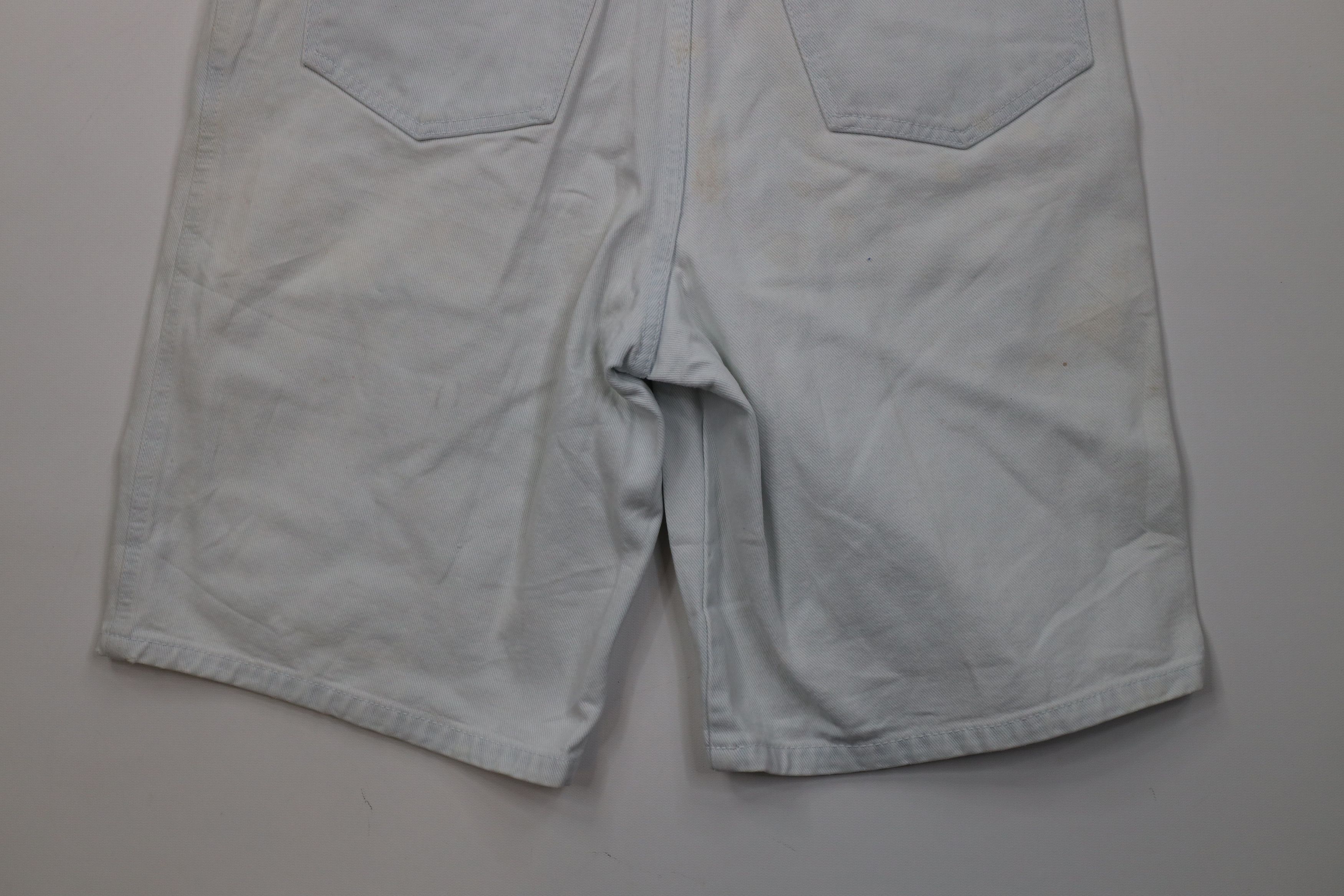 Vintage Vintage 90s Streetwear Baggy Pleated Denim Jean Shorts Blue Size 32" / US 10 / IT 46 - 14 Thumbnail