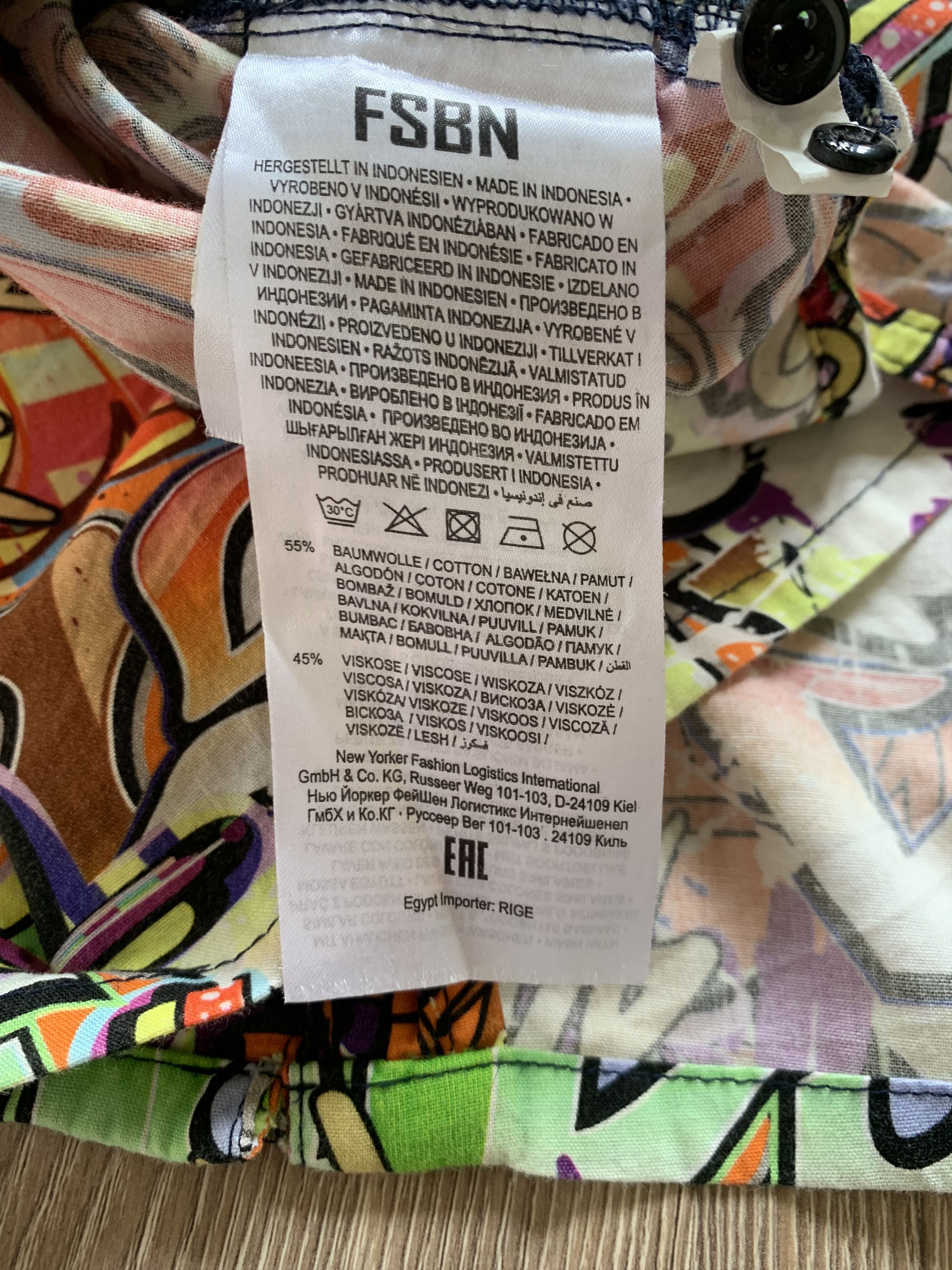 Other Fishbone Graffiti Printed Hawaiian Shirt Size US L / EU 52-54 / 3 - 6 Thumbnail