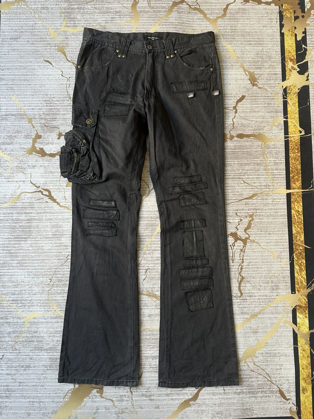 In The Attic FLARE In The Attic Poem Patchwork Pocket Pant Size US 32 / EU 48 - 3 Thumbnail