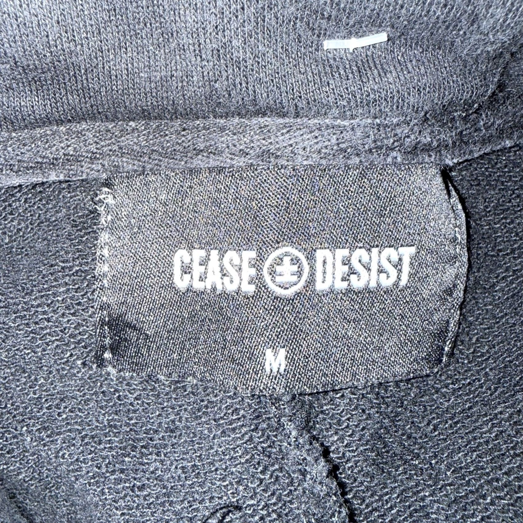 Vintage Cease Desist Hoodie Pullover Black M Mens Size M Unisex Adults Hooded Pullover Sweatshirt Loungewear Shirt Size US M / EU 48-50 / 2 - 4 Thumbnail
