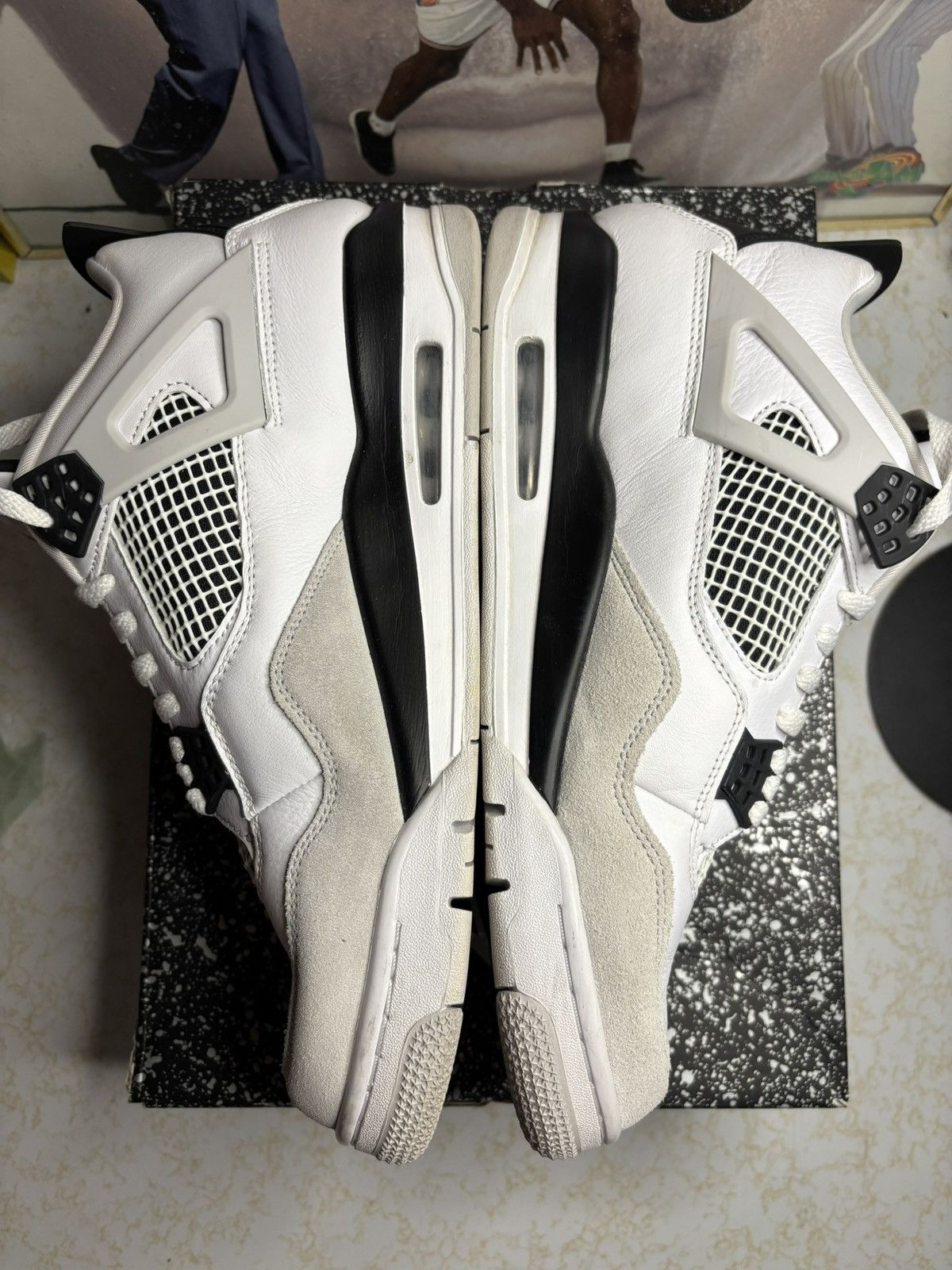 Jordan Brand Jordan Retro 4 ‘Military black’ Size US 12 / EU 45 - 3 Thumbnail