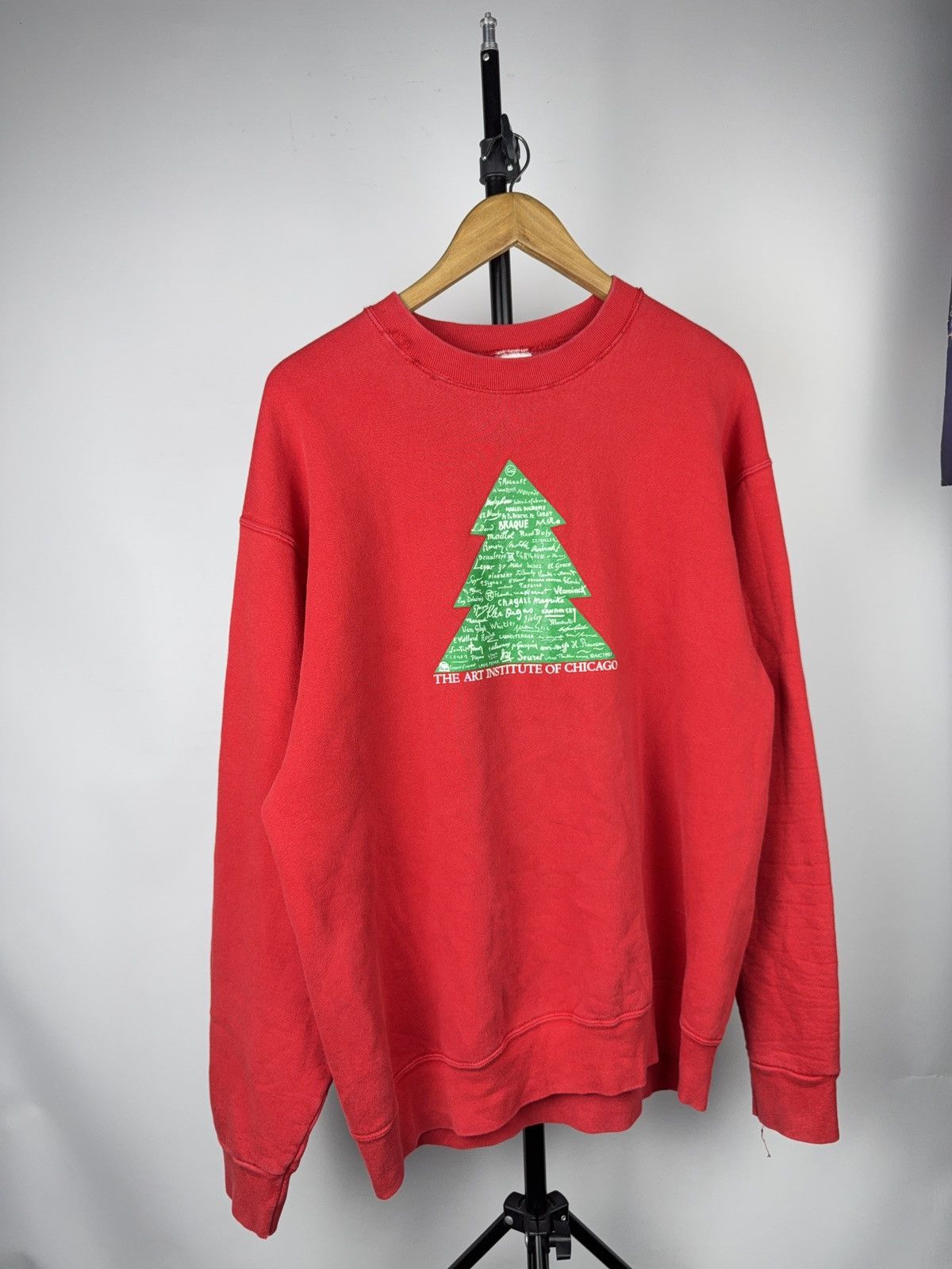 Vintage 90s Art Institute of Chicago Artist Tree Sweatshirt XL Size US XL / EU 56 / 4 - 1 Thumbnail