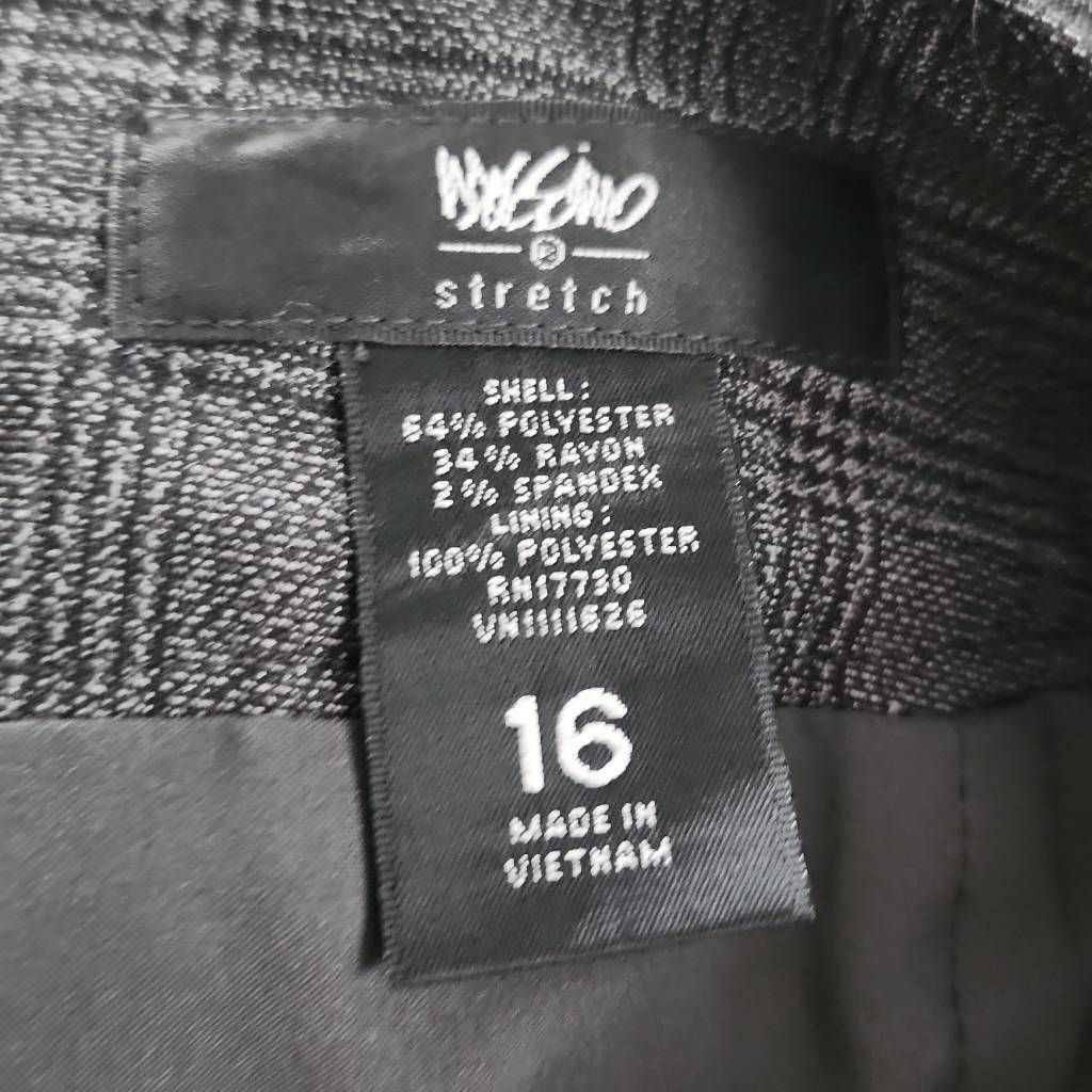 Mossimo Mossimo Stretch Women's Size 16 Black Gray Zip Up A-Line Ski Size 38" / US 16 / IT 52 - 2 Thumbnail