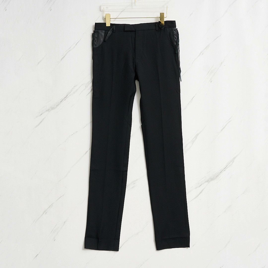 Saint Laurent Paris Saint Laurent Men's Drawstring Straight Casual Pants Size US 30 / EU 46 - 1 Thumbnail