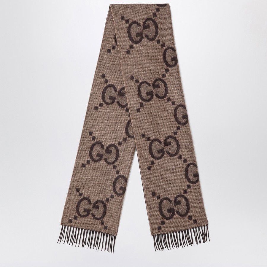 Gucci o1d2blof0824 Size: OS / Cashmere Jacquard Scarf Size ONE SIZE - 1 Thumbnail